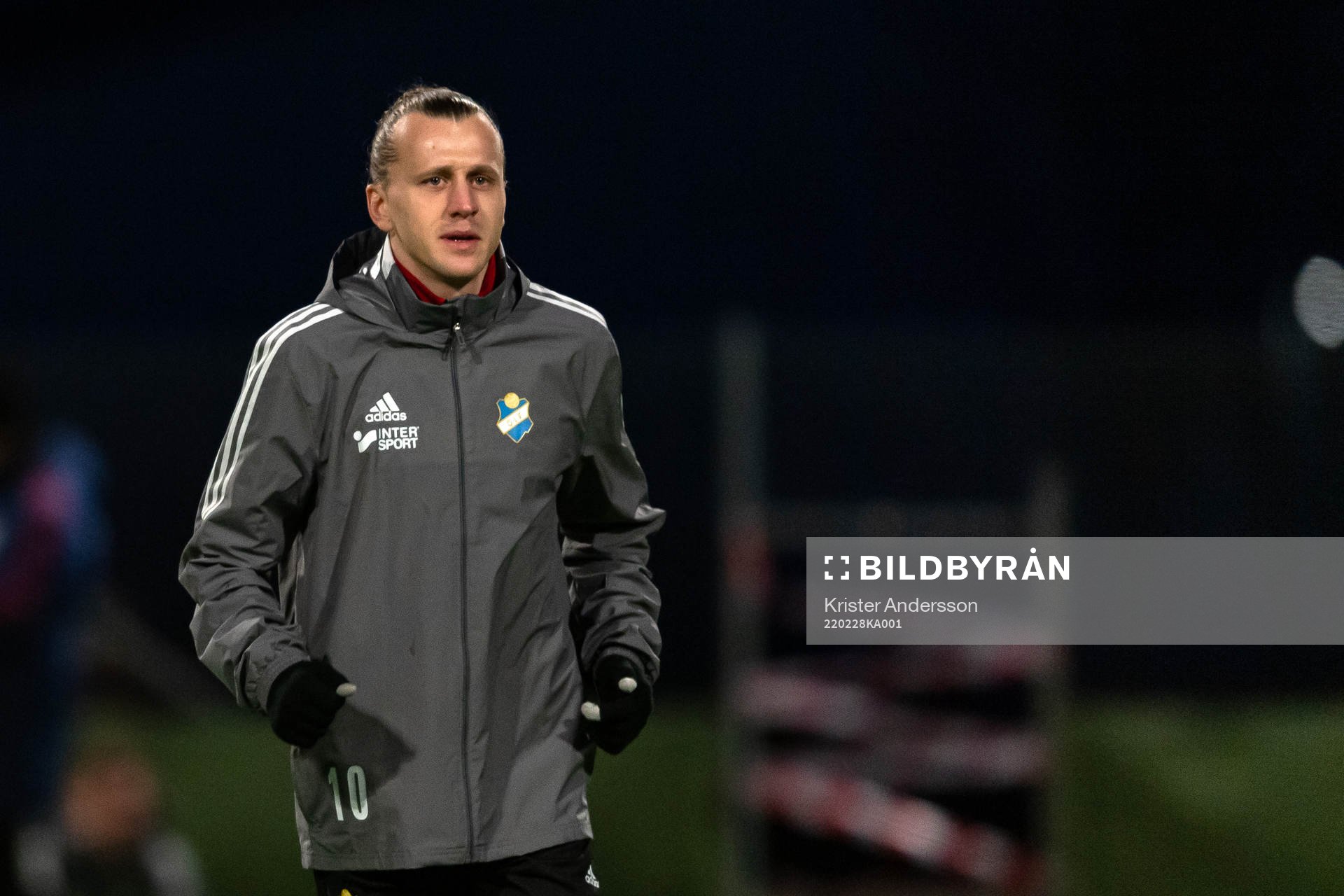 Östers Jesper Jonasson Westermark före fotbollsmatchen i