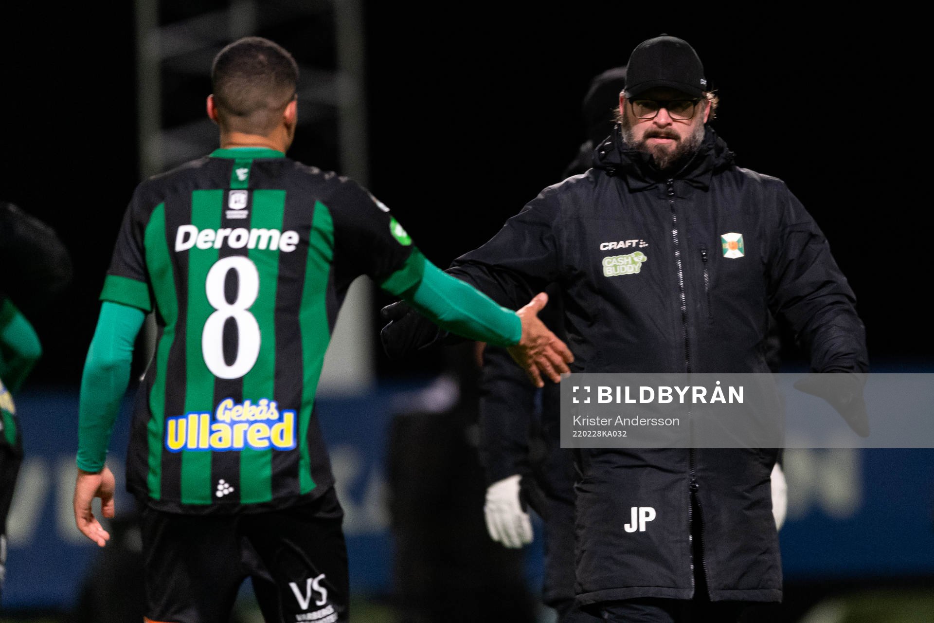 Varbergs tränare Joakim Persson efter fotbollsmatchen i Svenska Cupen mellan Varberg och Öster den 28 februari 2022 i Varberg. 