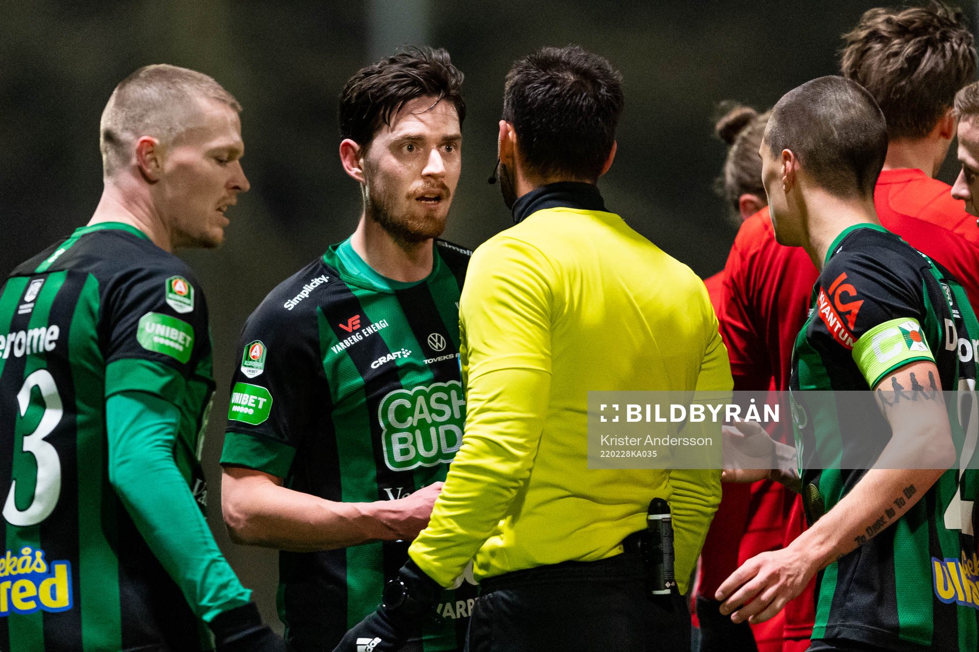 Varbergs Robin Tranberg reagerar
