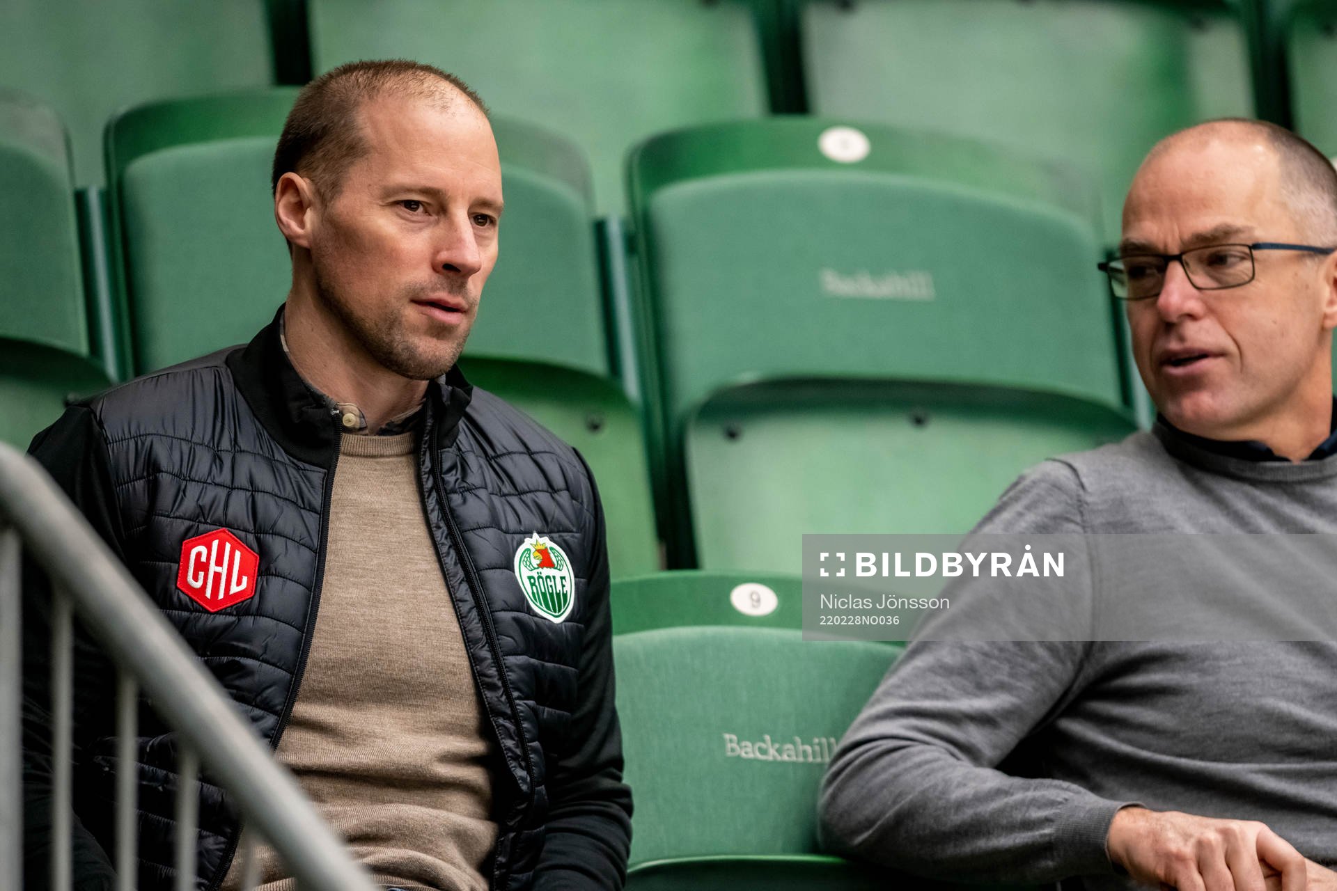 Chris Abbott, head of sports and Daniel Koch, club director