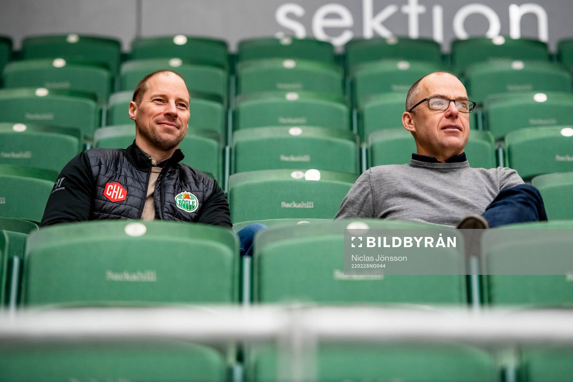 Chris Abbott, head of sports and Daniel Koch, club director