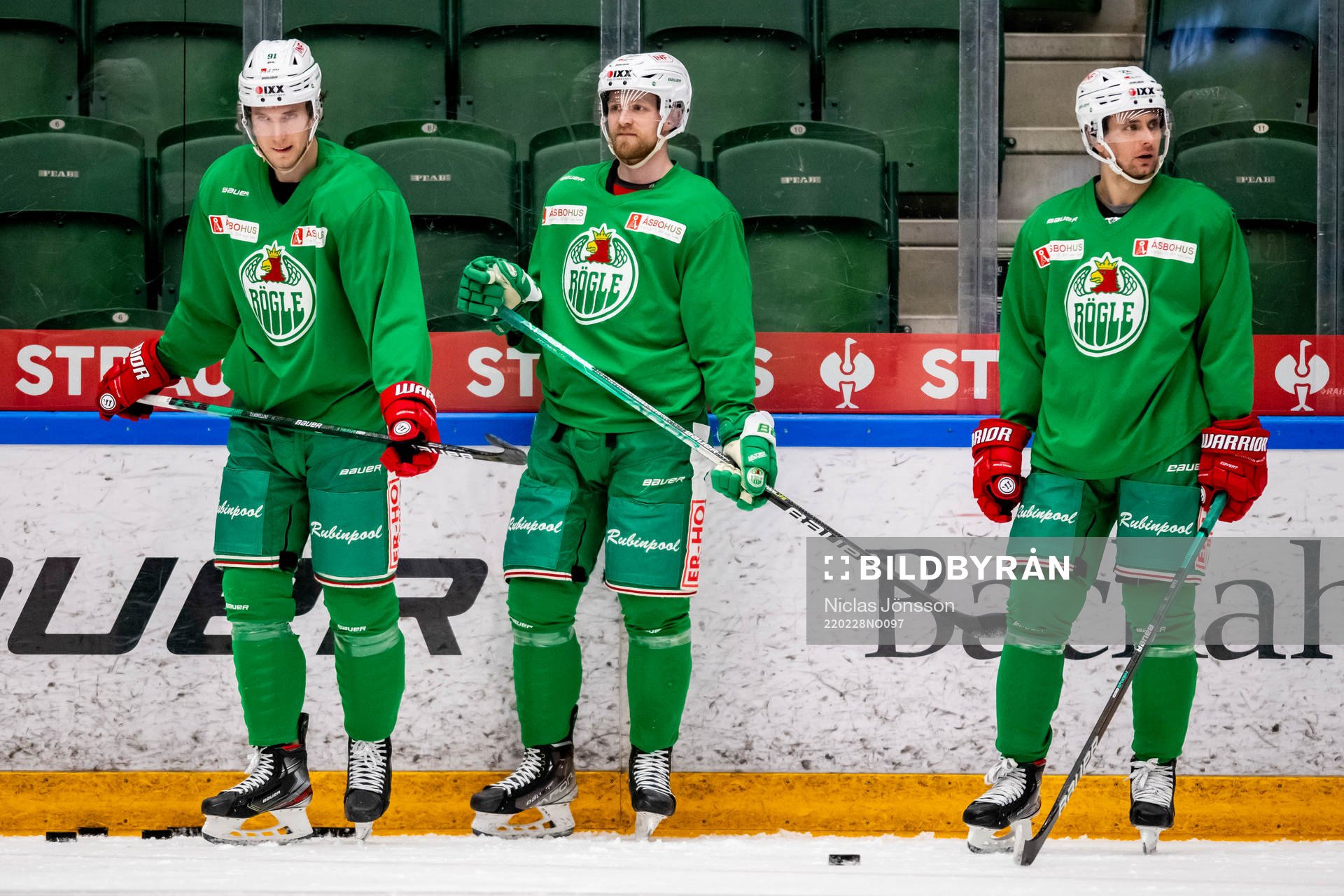 Adam Tambellini, Ted Brithén och Daniel Zaar of Rögle