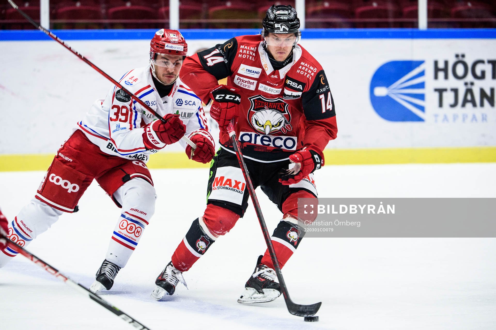 Timrås Ty Rattie och Malmö Redhawks Carl-Johan Lerby