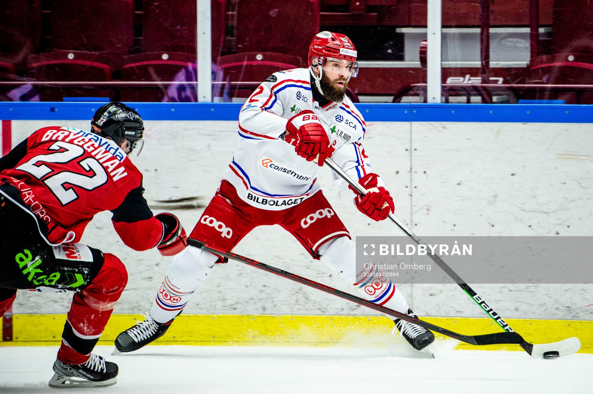 Timrås Per Svensson mot Malmö Redhawks Lars Bryggman