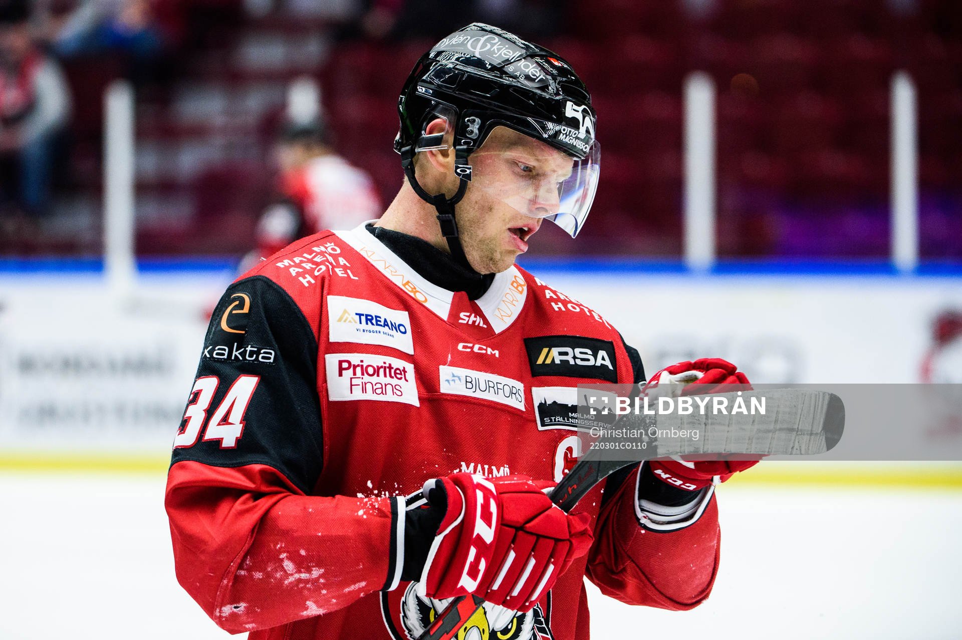 Malmö Redhawks Carl Söderberg deppar