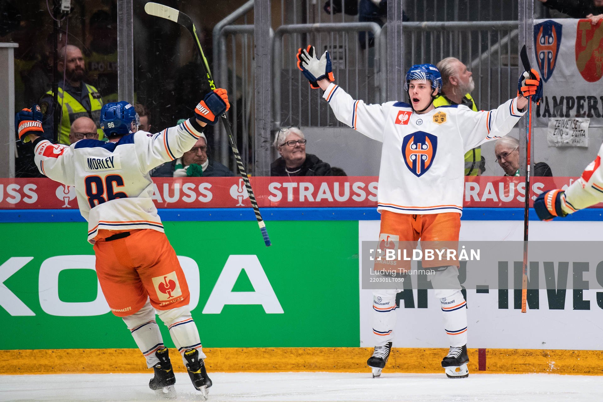 Waltteri Merelä of Tappara celebrates