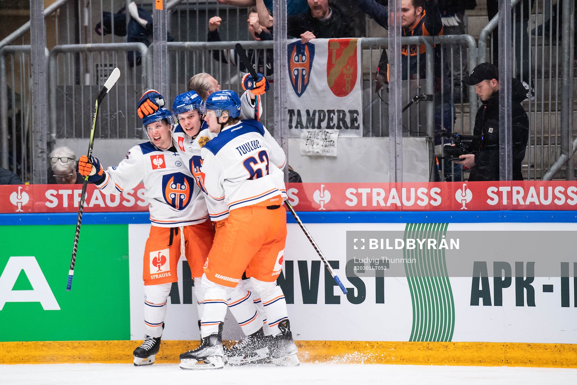 Waltteri Merelä of Tappara celebrates