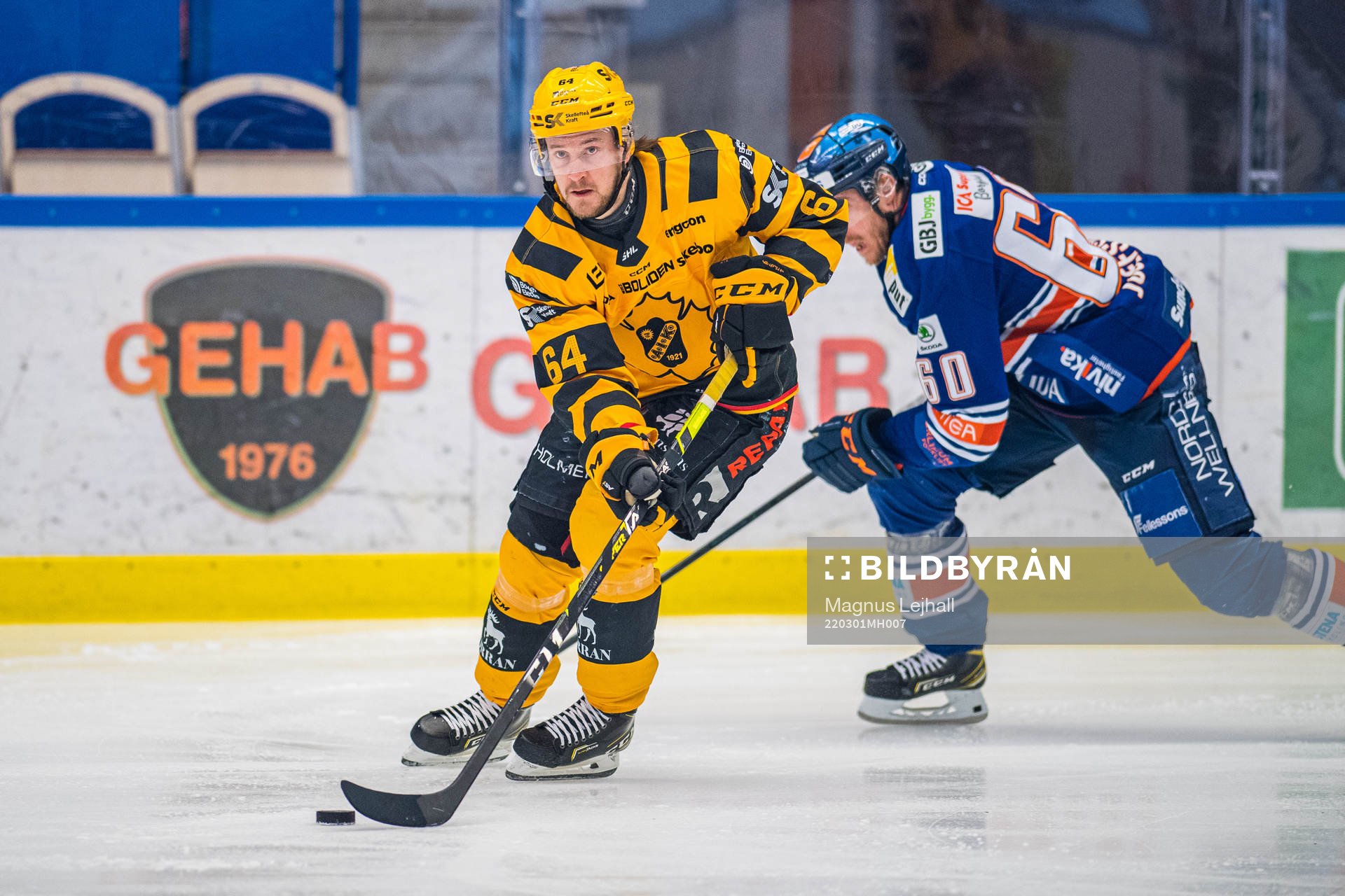 Skellefteås Jonathan Pudas  och Växjös Erik Josefsson