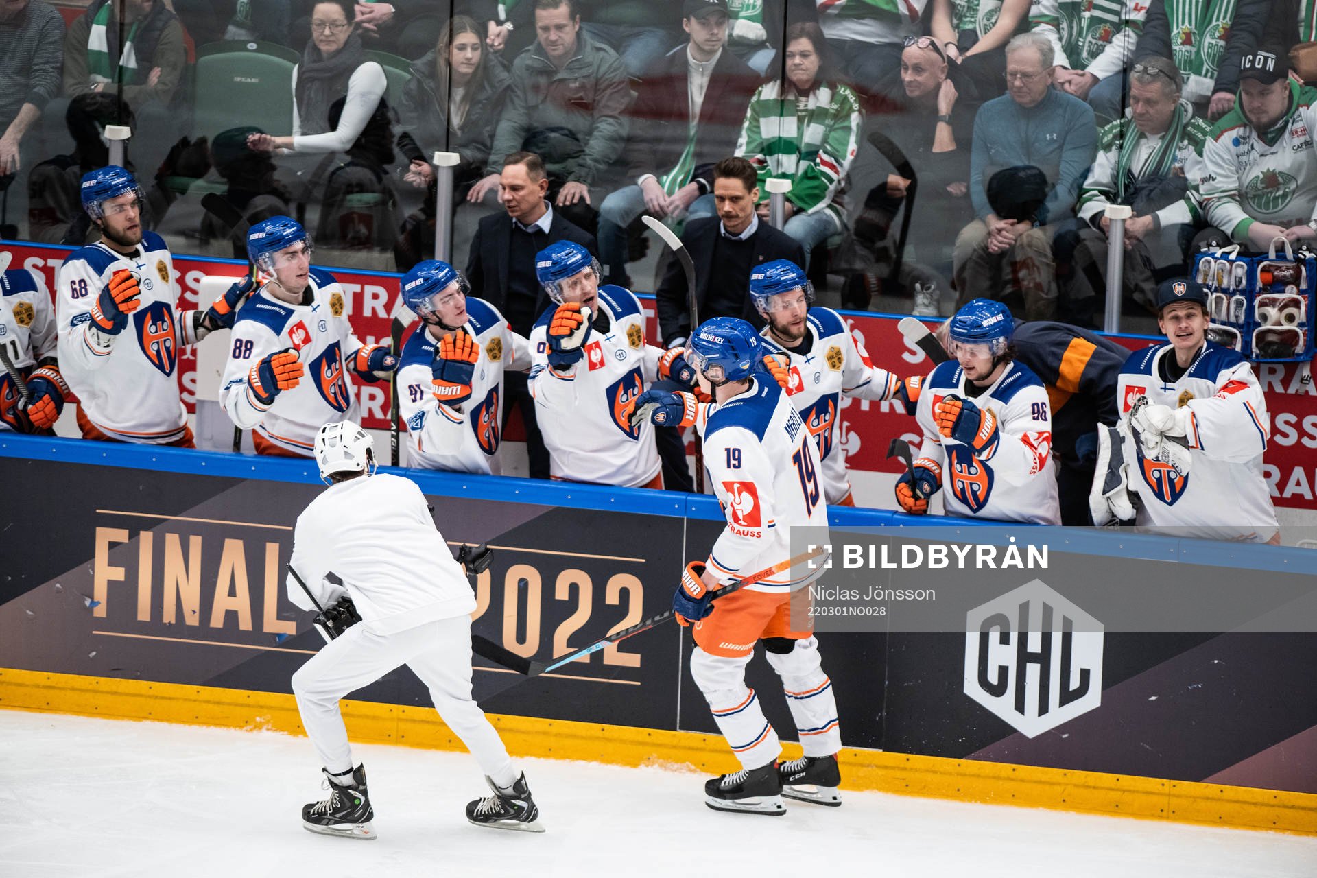 Waltteri Merelä of Tappara celebrates