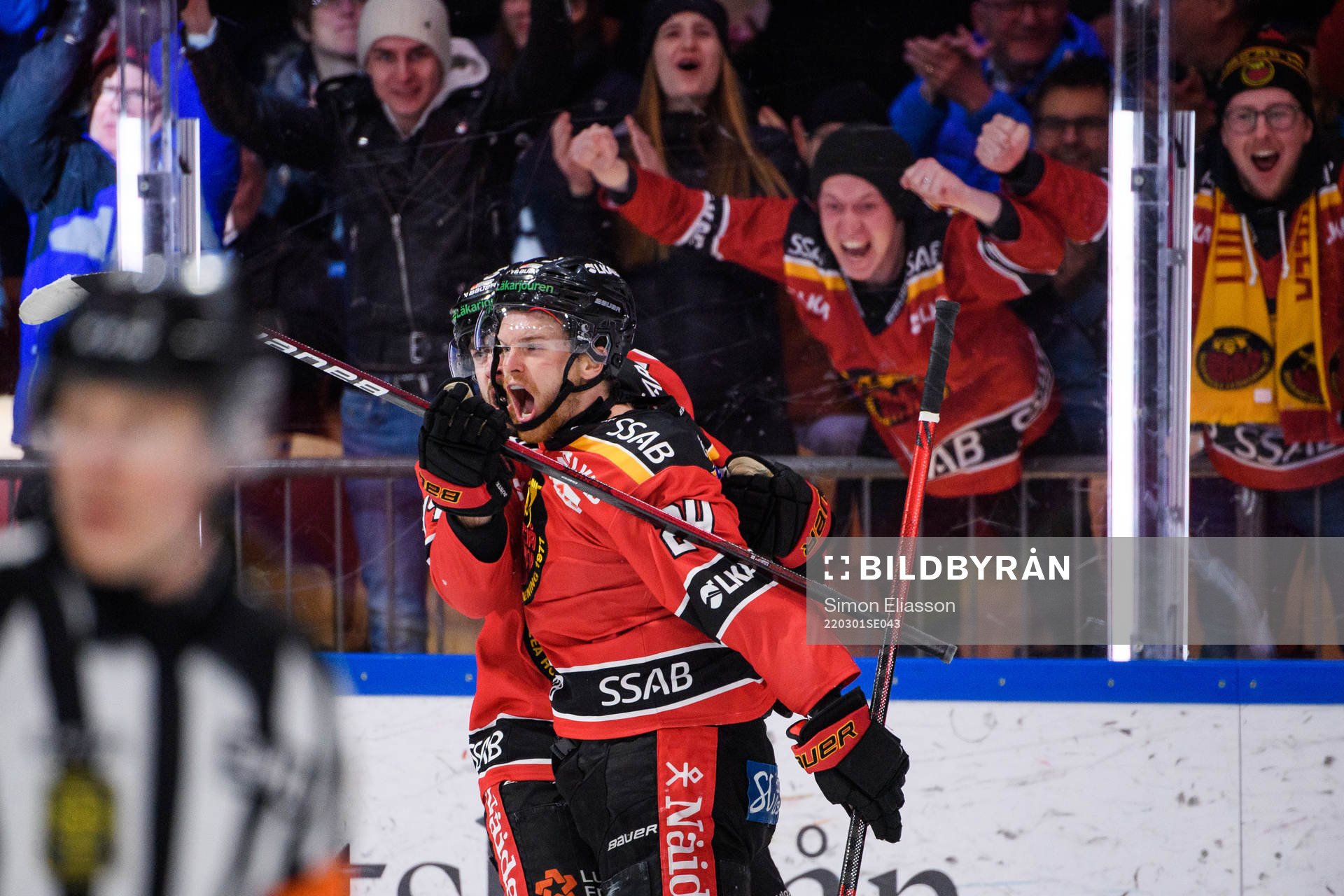 Luleås Brendan Shinnimin jublar