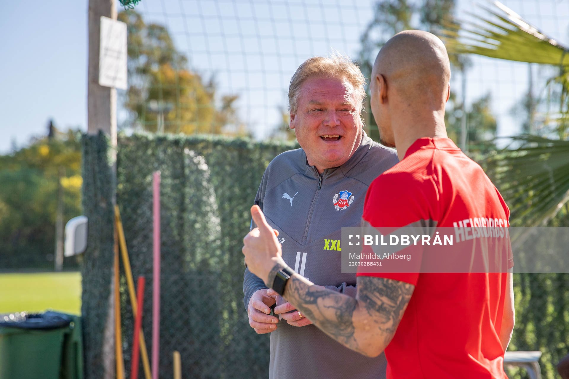 Tränare Jörgen Lennartsson och Anthony van