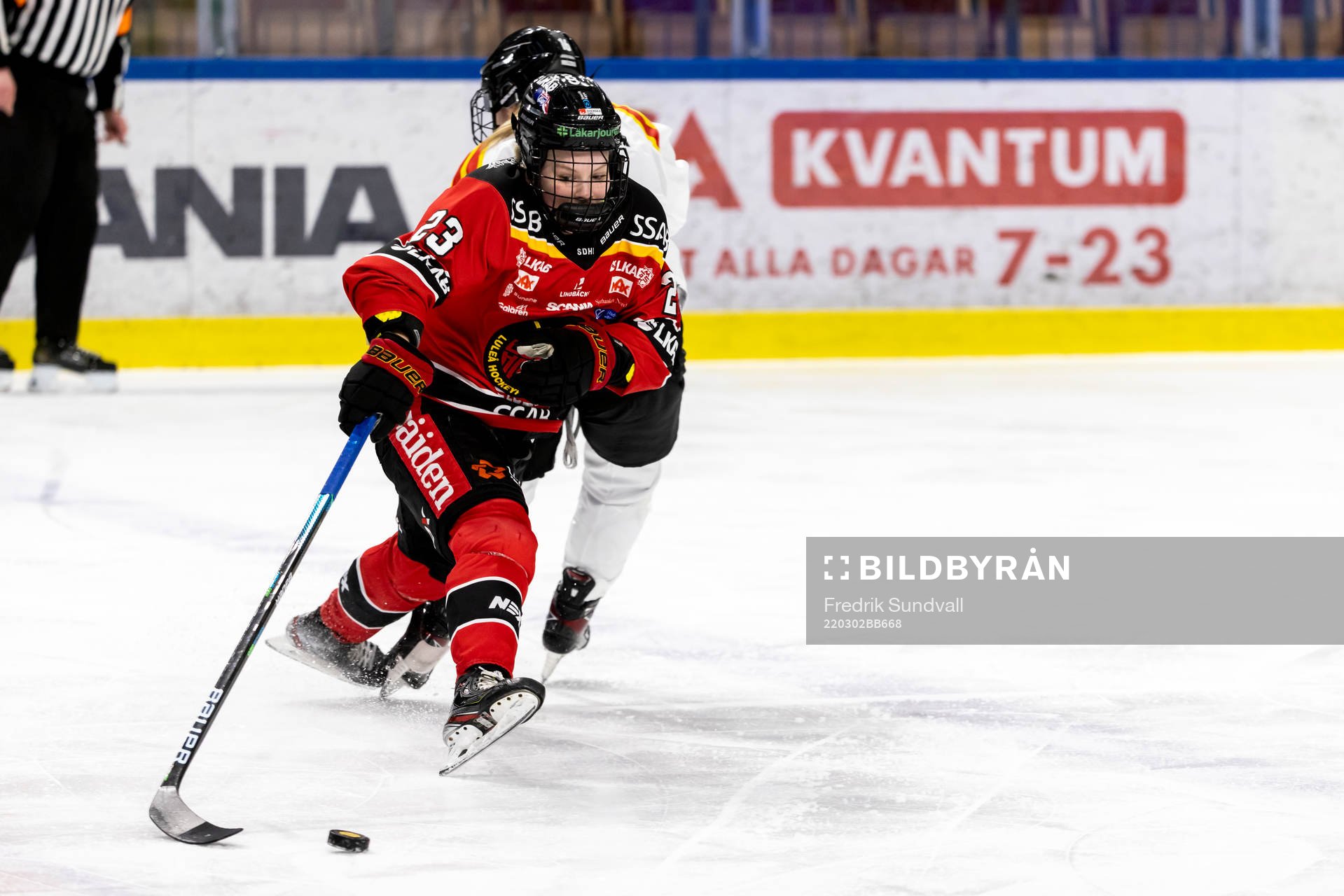 Luleås Pernilla Forsgren i krock med Brynäs Katerina