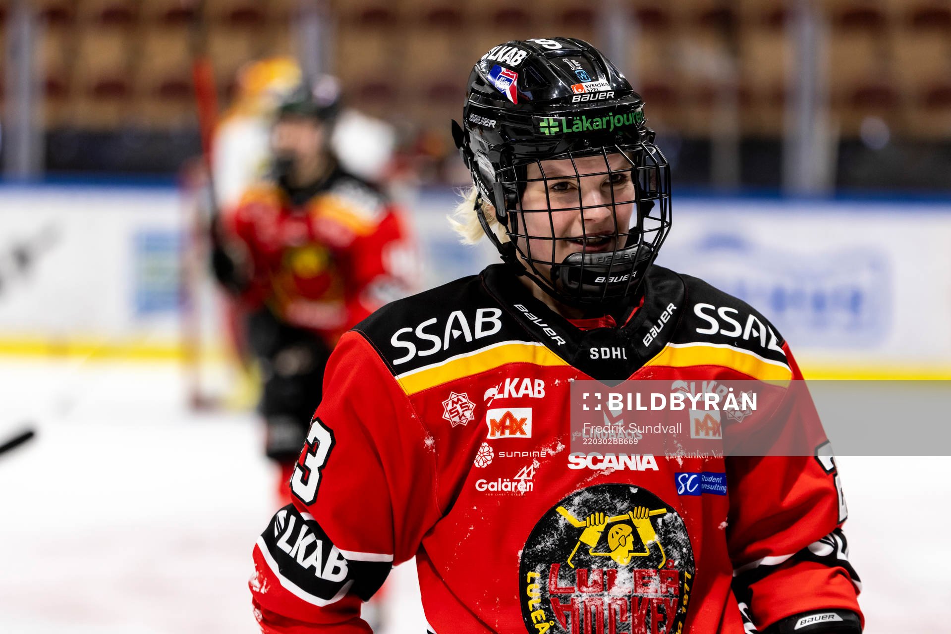 Luleås Pernilla Forsgren jublar