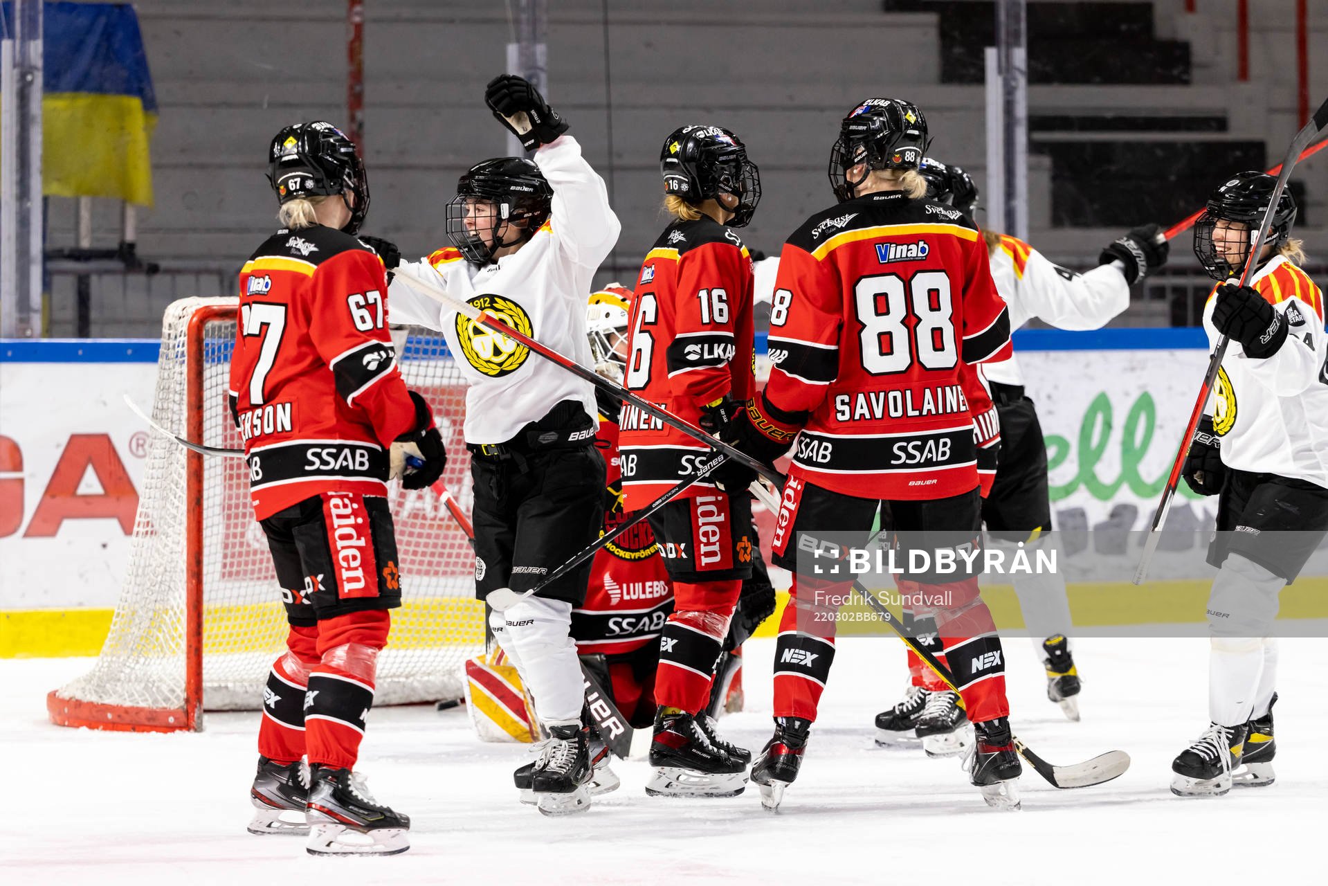 Brynäs Jaycee Gebhard jublar