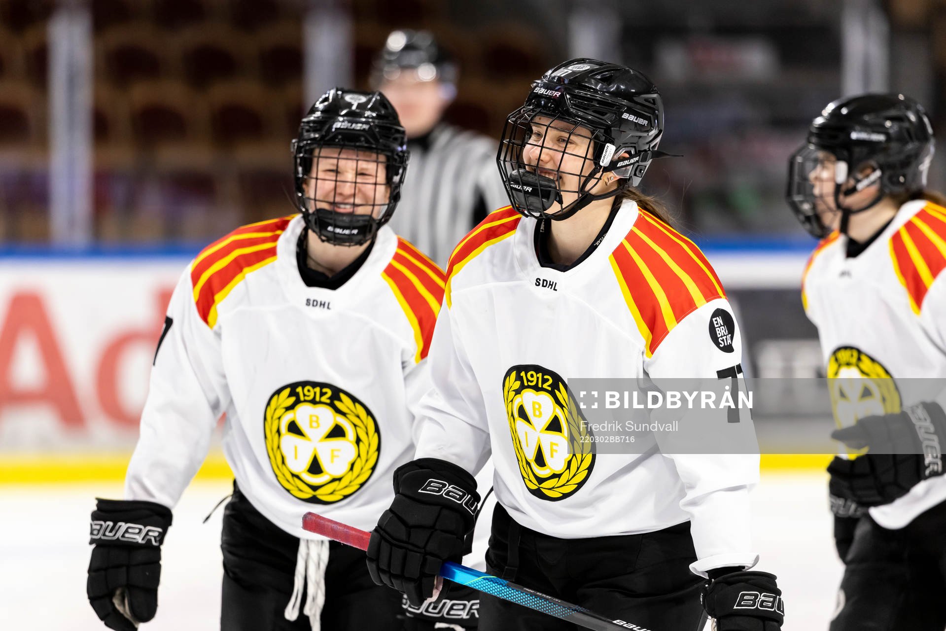 Brynäs Sofia Ljung jublar