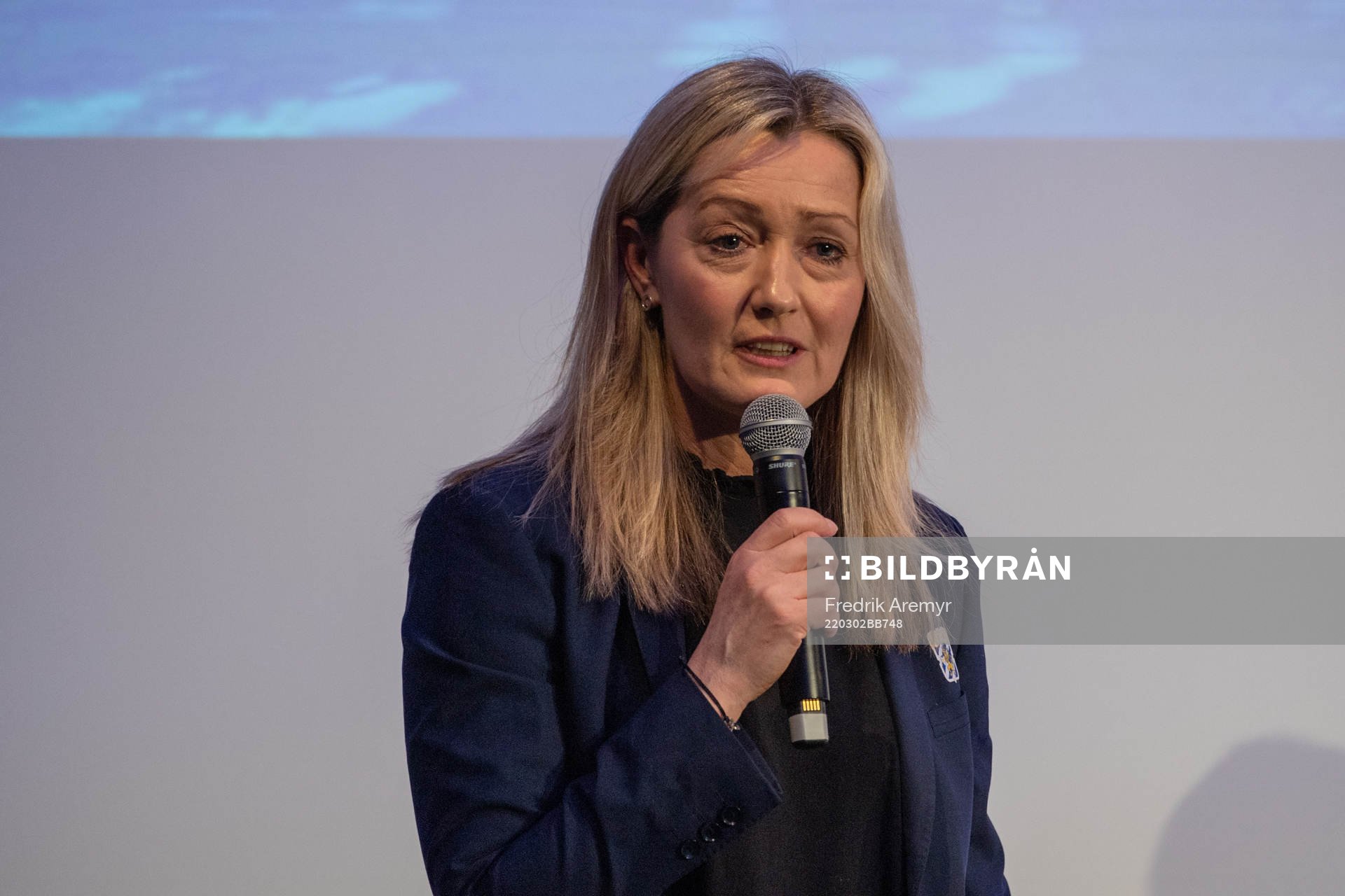 IFK Göteborgs tidigare styrelsemedlem Cecilia Andersson under IFK Göteborgs årsmöte den 2 mars 2022 i Göteborg. 