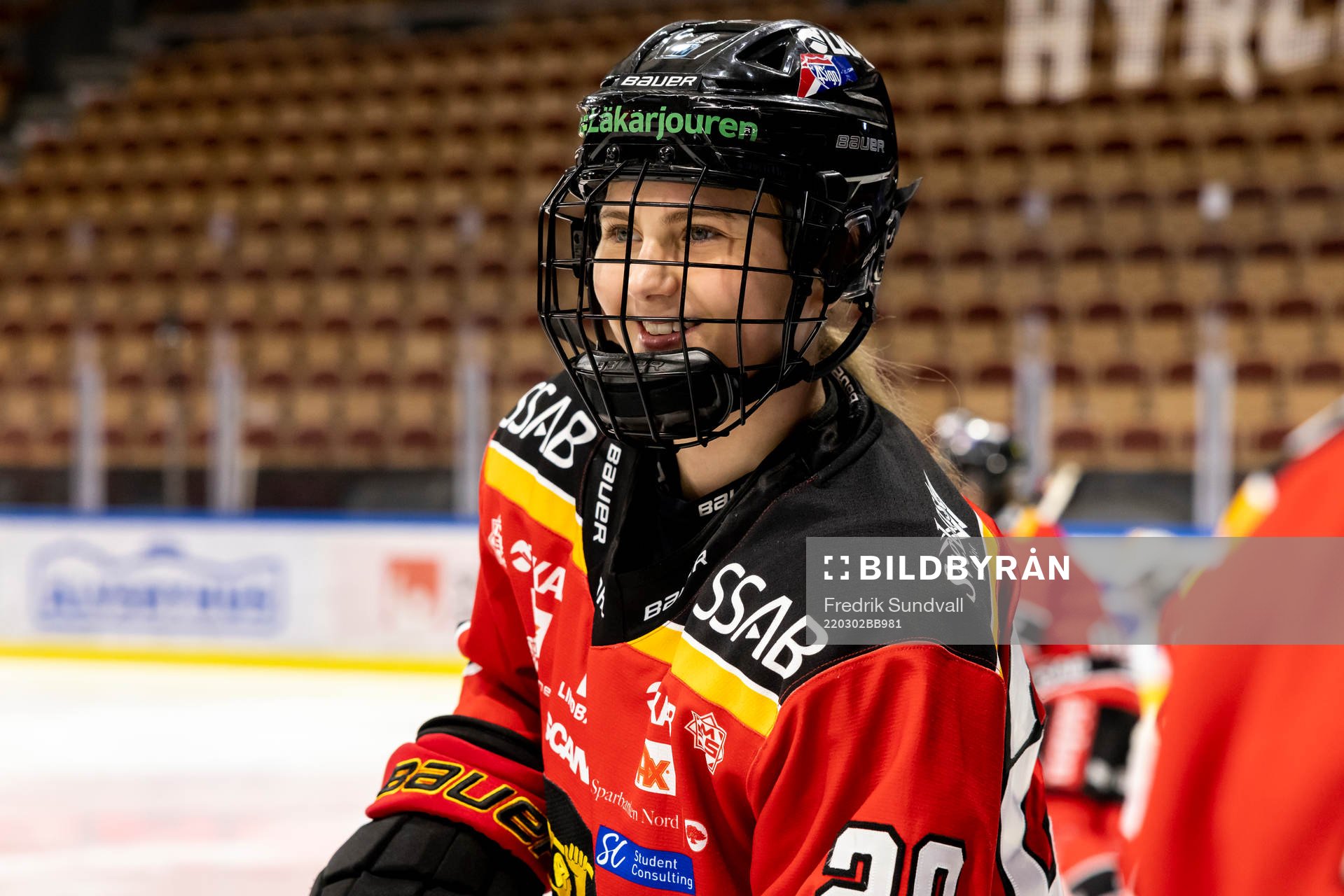 Luleås Klara Kenttälä jublar