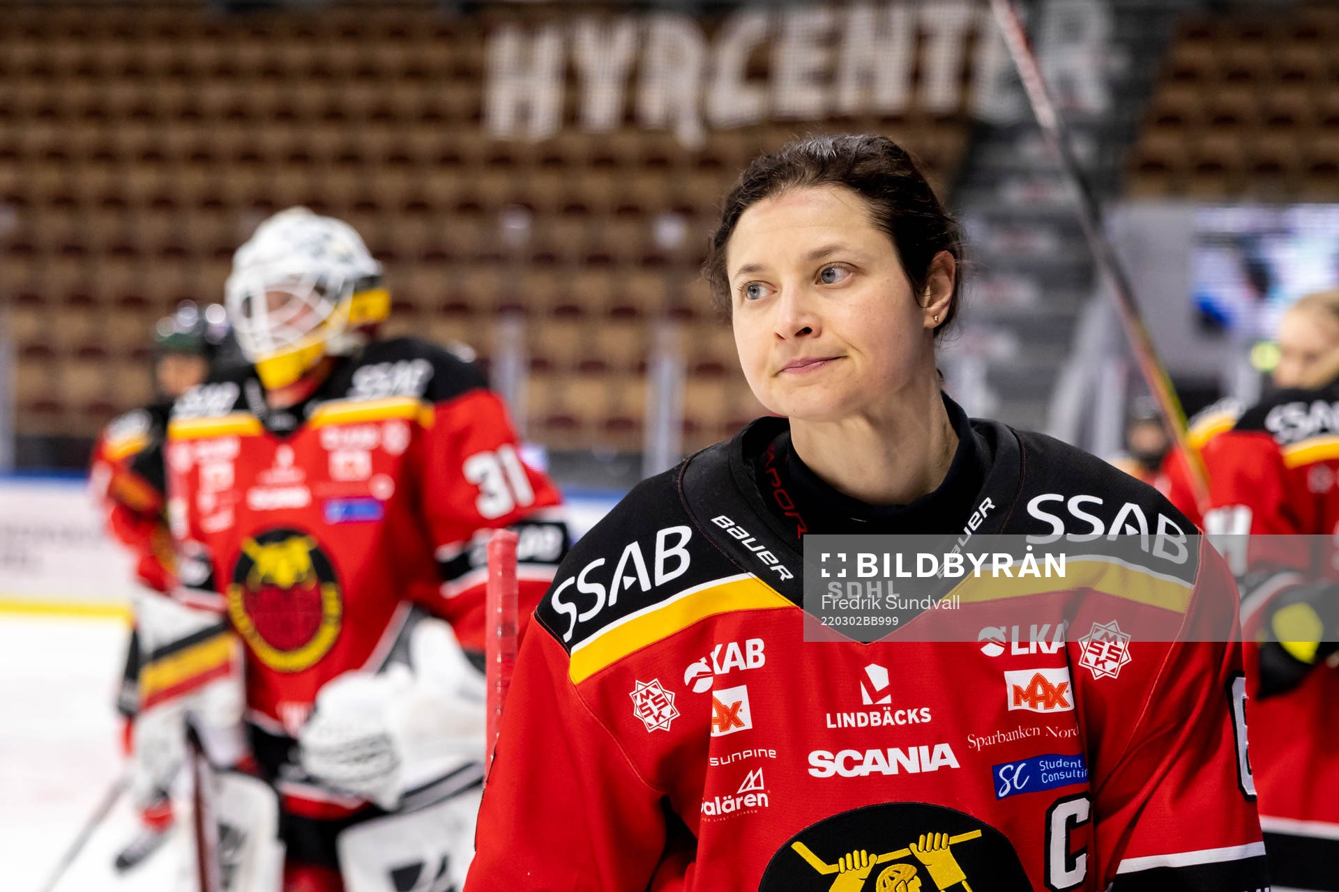 Luleås Jenni Hiirikoski utan hjälm