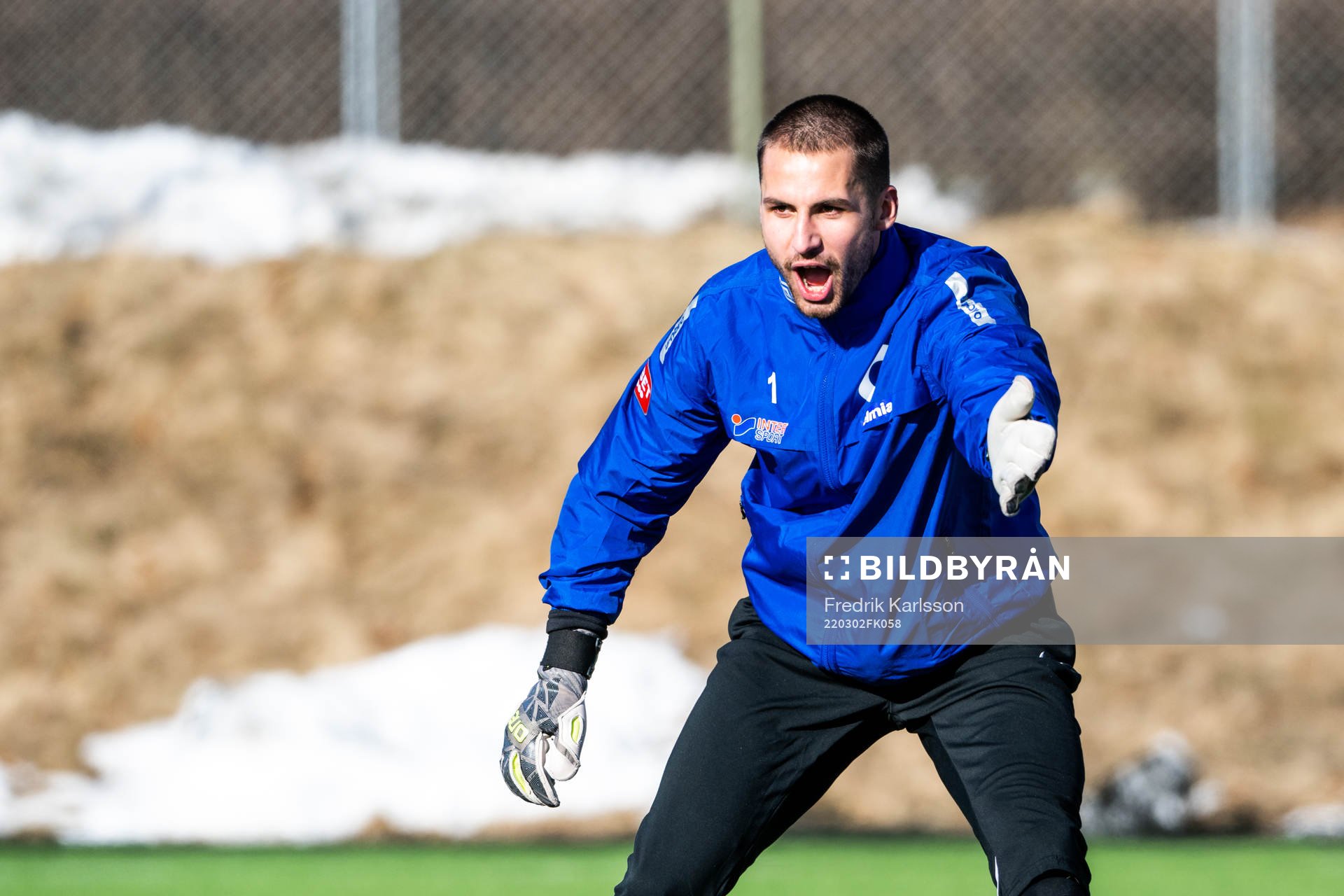 Degerfors målvakt Alfie Malik Whiteman