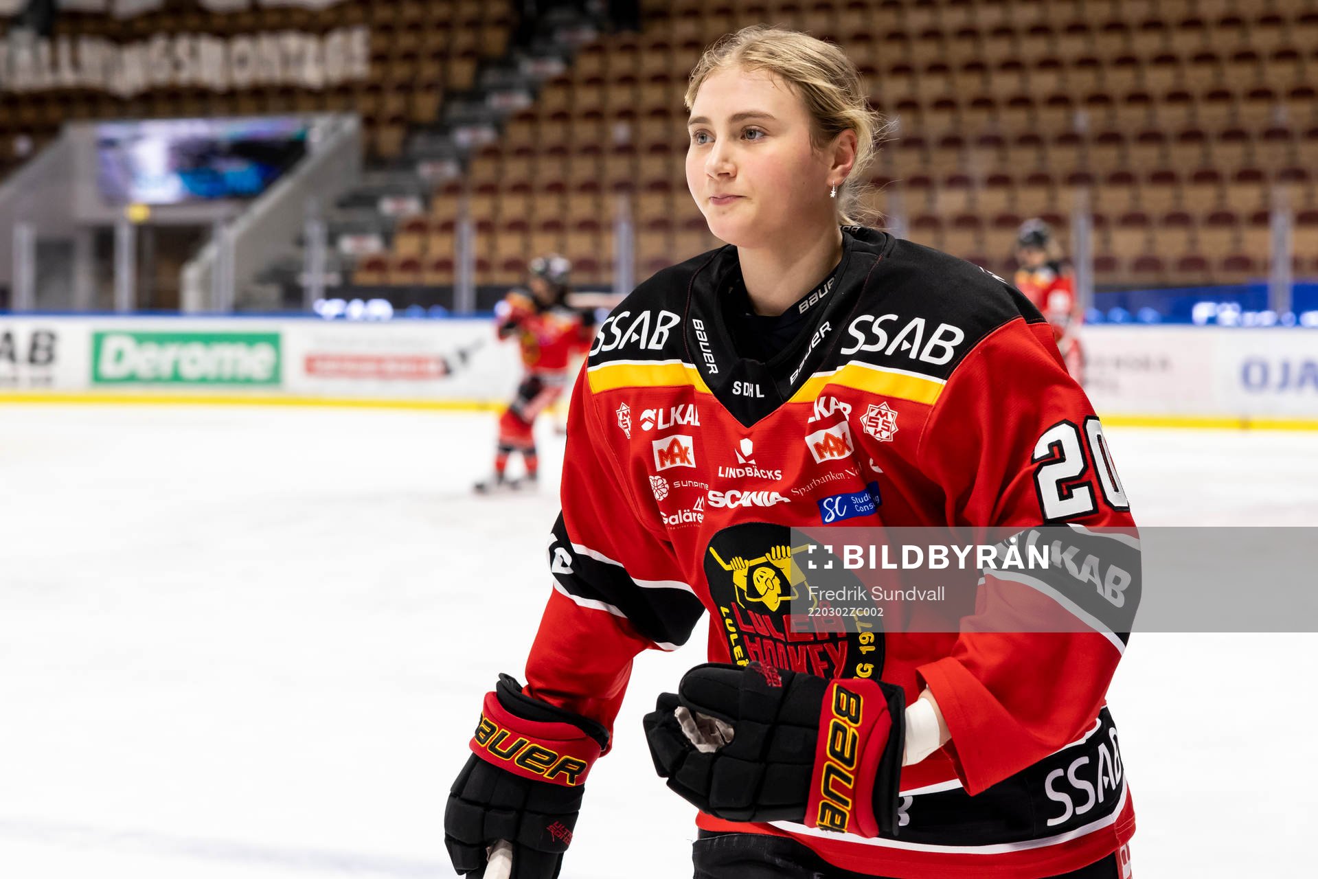 Luleås Klara Kenttälä utan hjälm
