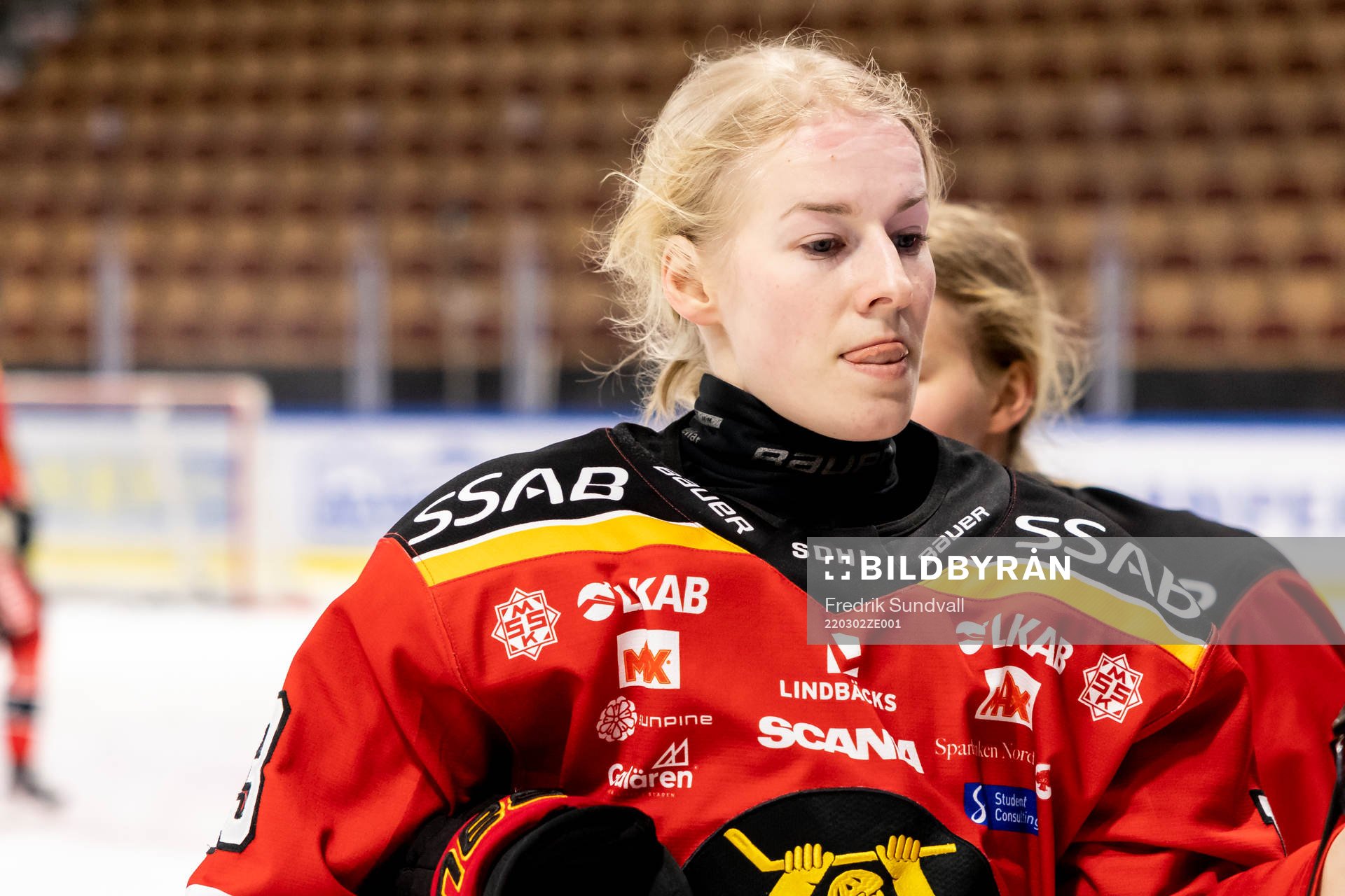 Luleås Jenna Pirttijärvi utan hjälm