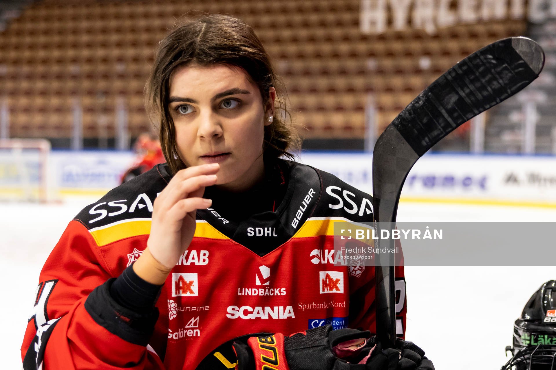 Luleås Noemi Ryhner utan hjälm