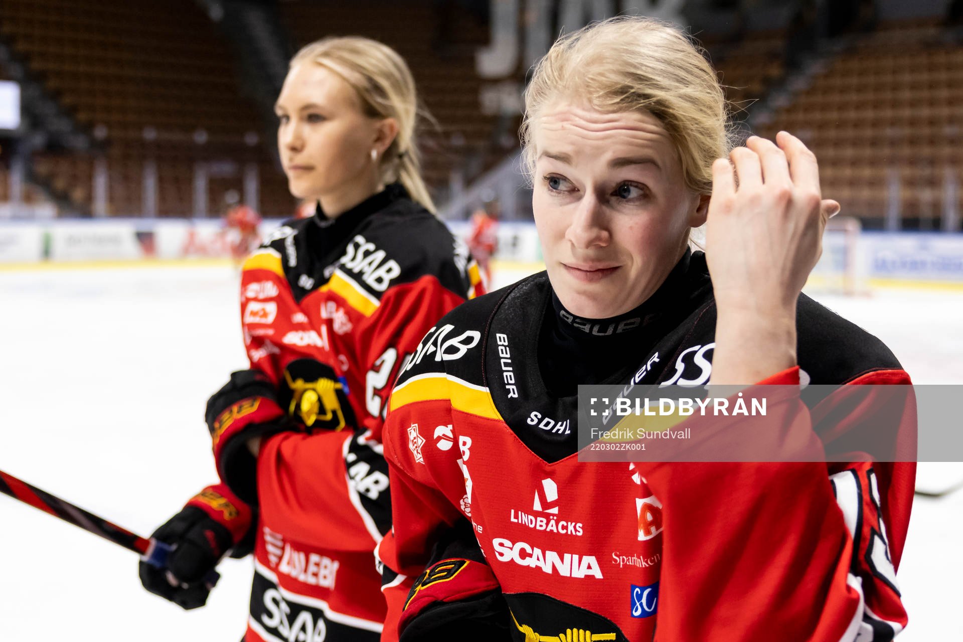 Luleås Jenna Pirttijärvi utan hjälm