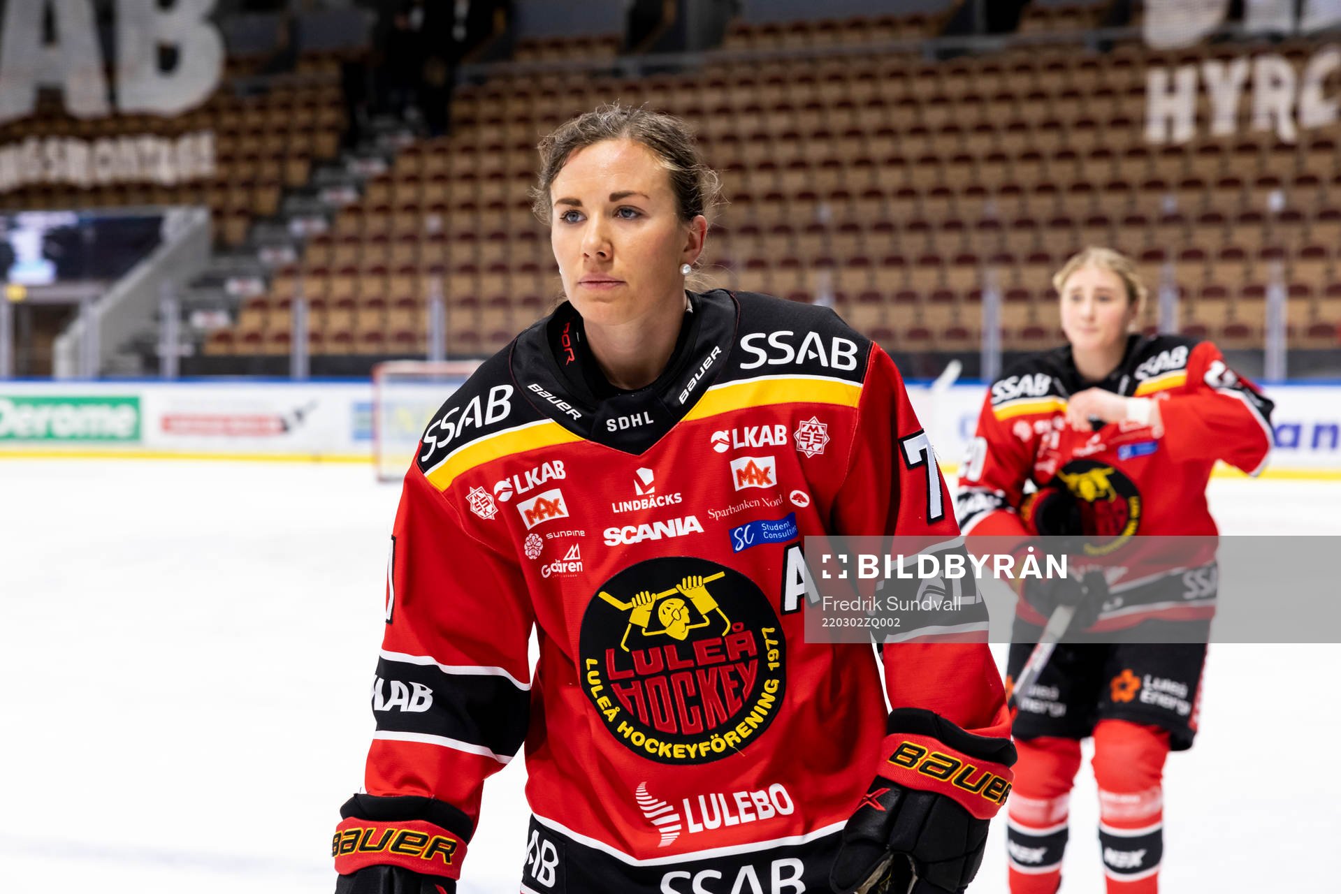 Luleås Anna Kjellbin utan hjälm