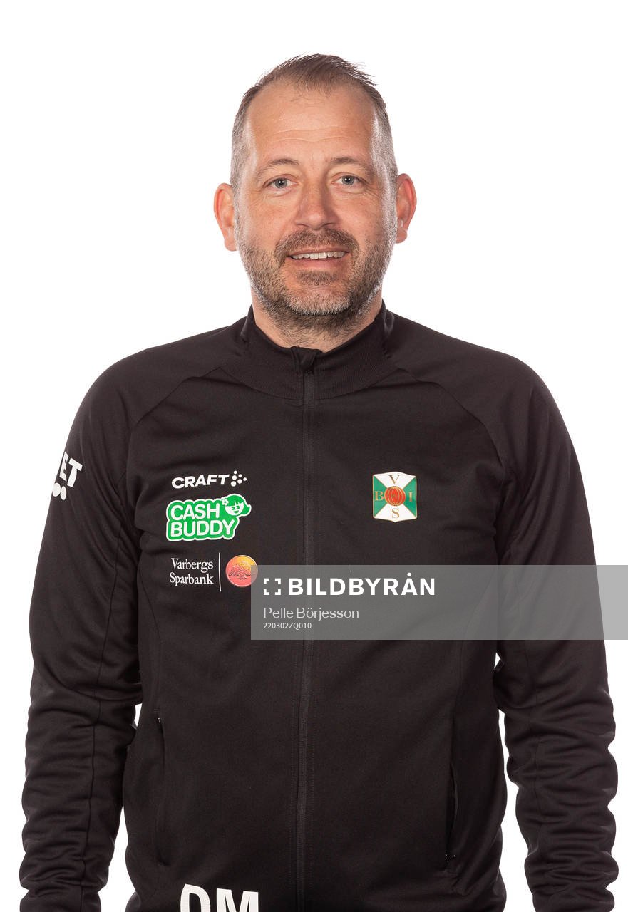Varbergs assisterande tränare Danijel Milovanovic poserar för ett porträtt den 2 mars 2022 i Varberg.