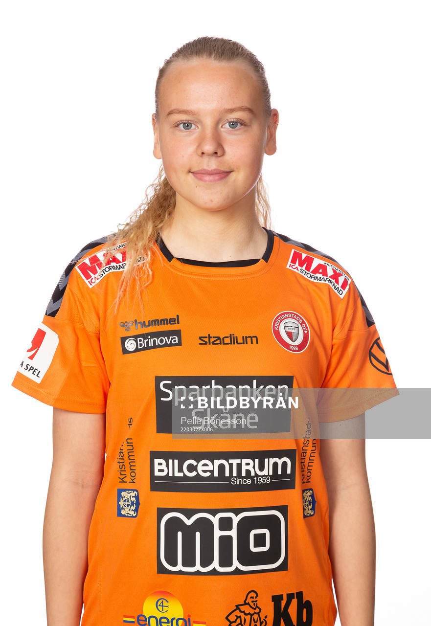 Kristianstads Emelia Oskarsdottir poserar för ett porträtt den 2 mars 2022 i Kristianstad.