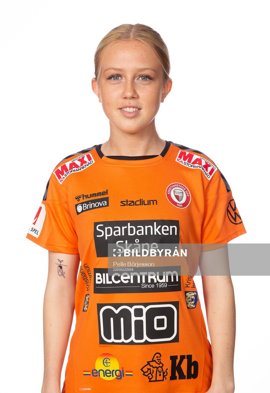 Kristianstads Elin Sjöström poserar för ett porträtt den 2 mars 2022 i Kristianstad.