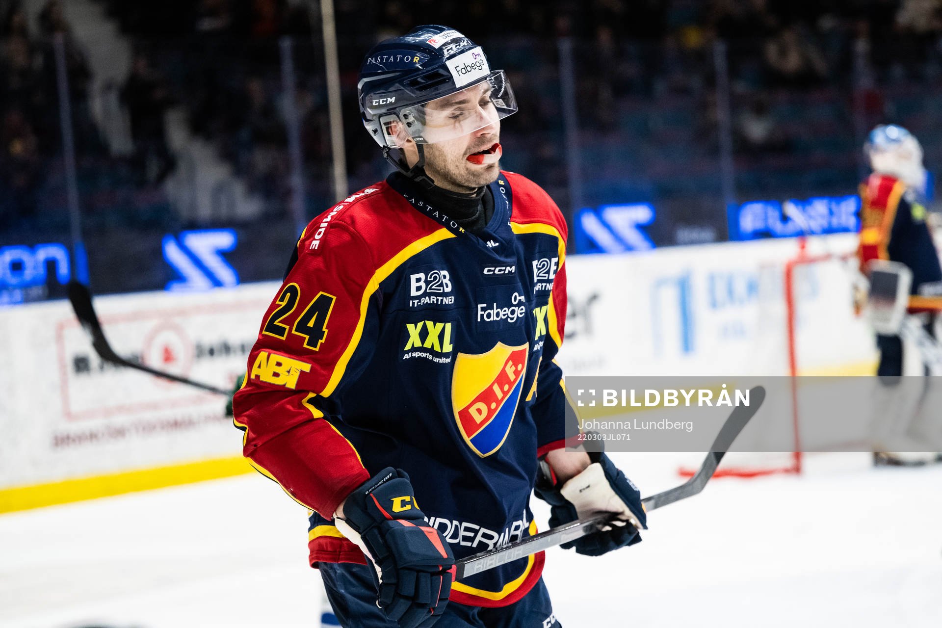 Djurgårdens Ludvig Rensfeldt deppar