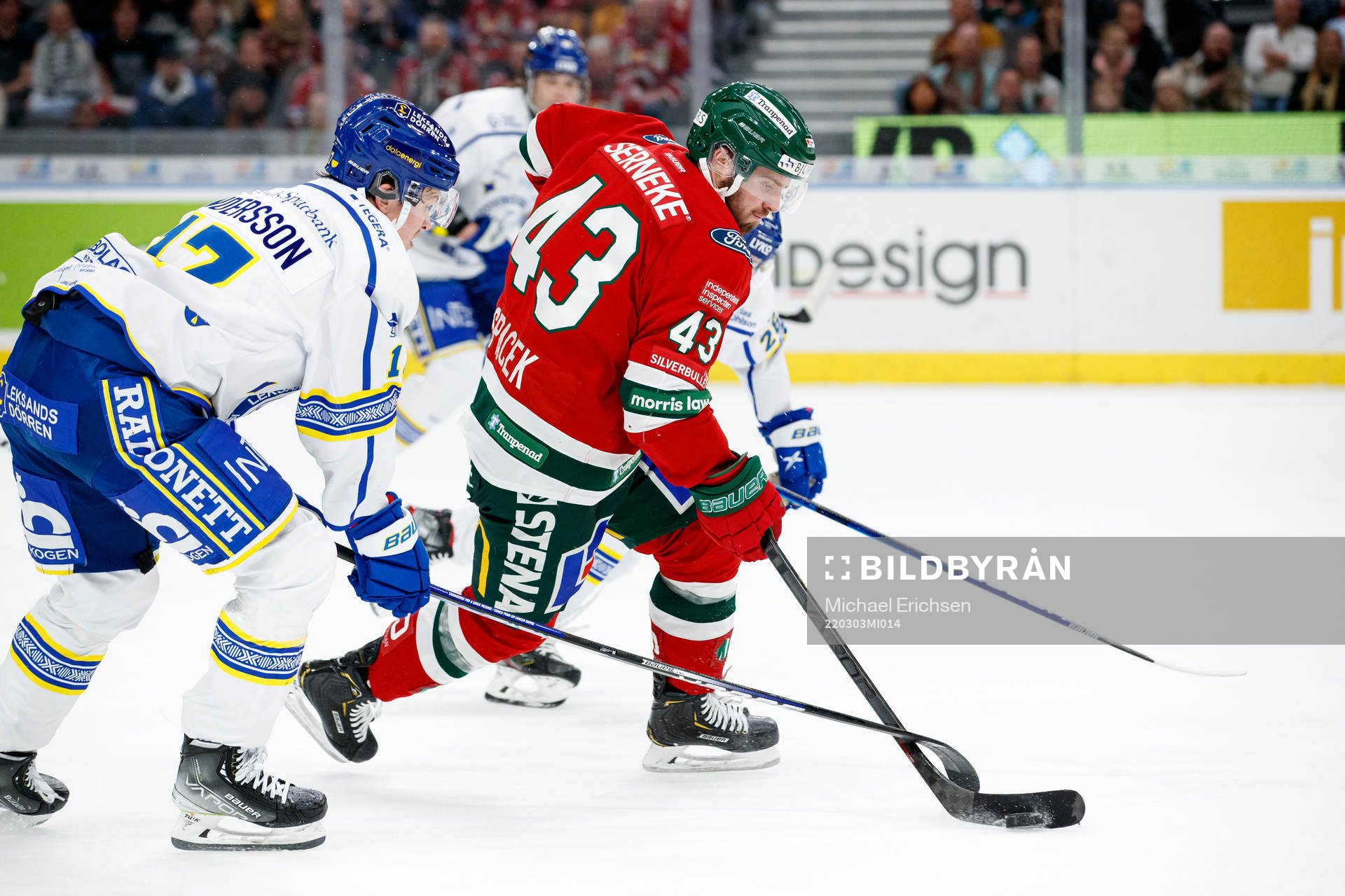 Leksands Linus Andersson och Frölundas Michael Spacek