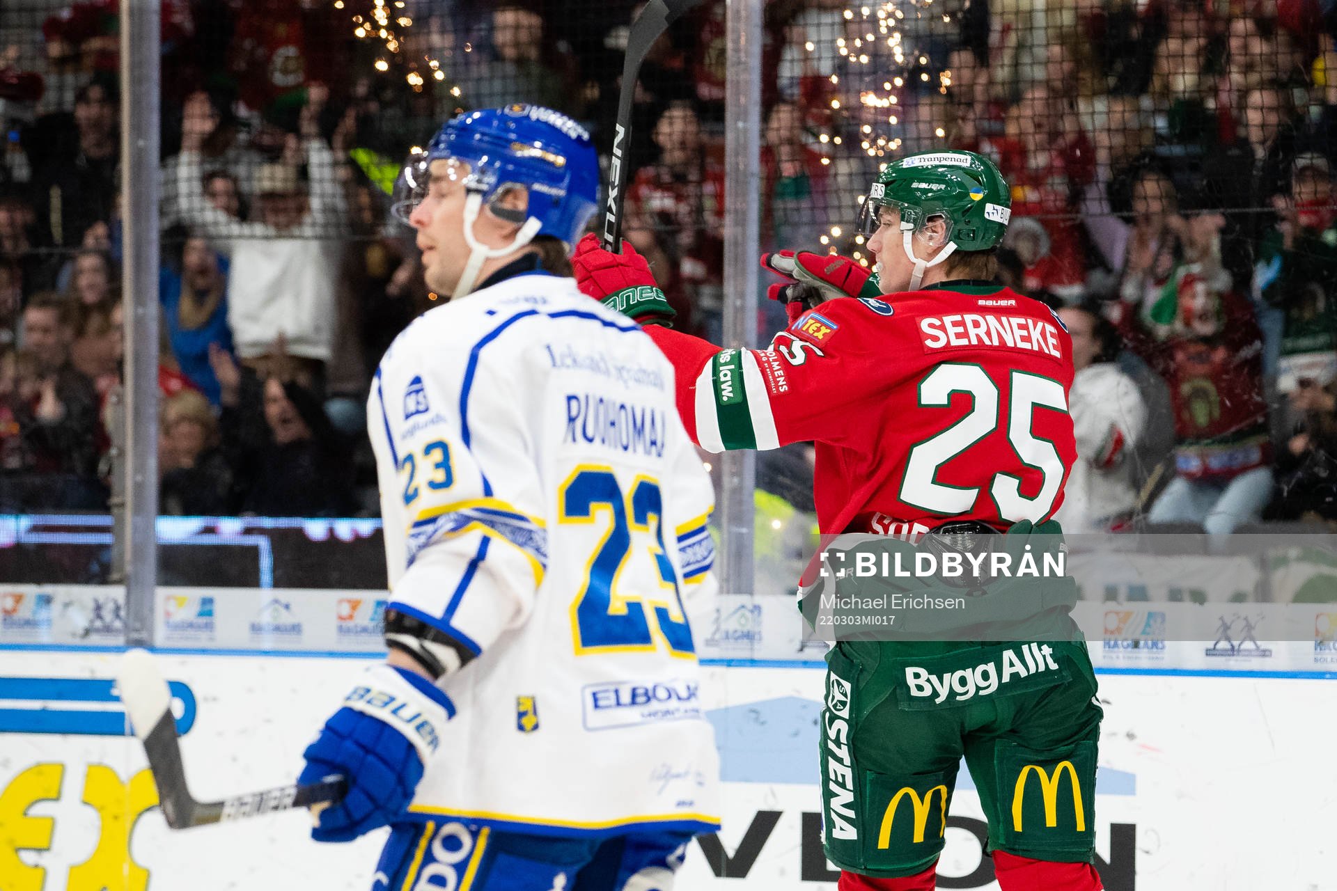 Frölundas Elmer Söderblom jublar