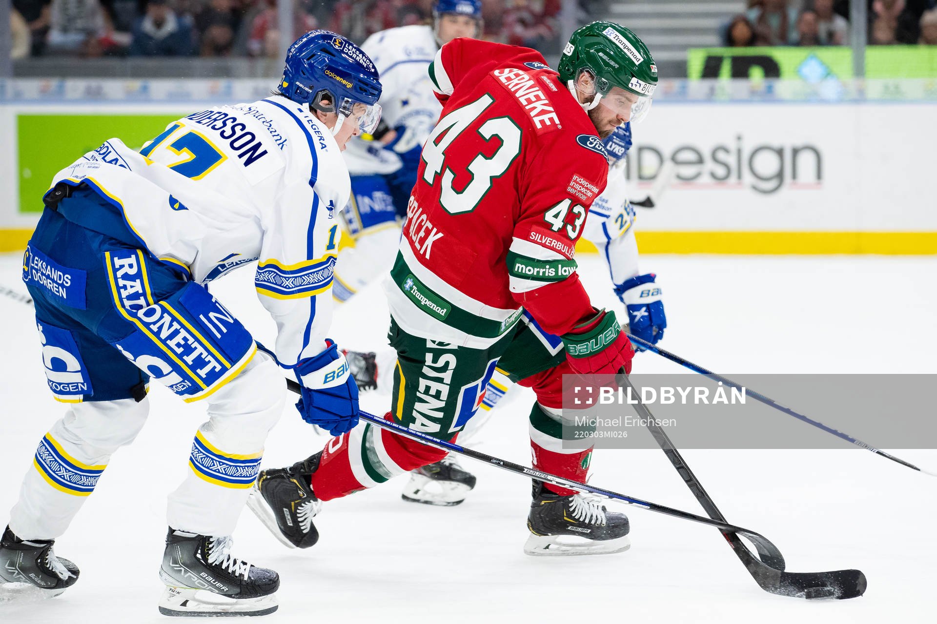 Leksands Linus Andersson och Frölundas Michael Spacek
