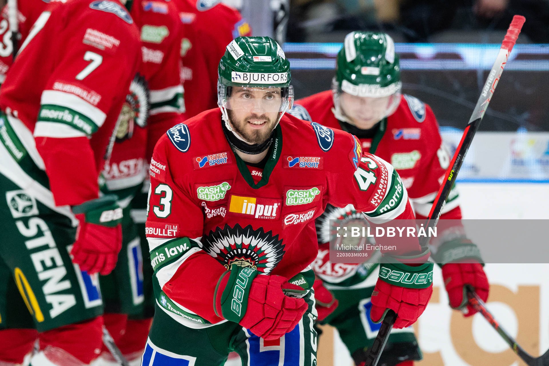 Frölundas Michael Spacek jublar