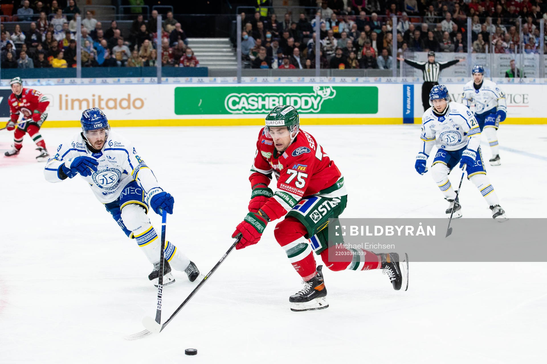Leksands Matt Caito och Frölundas Radan Lenc