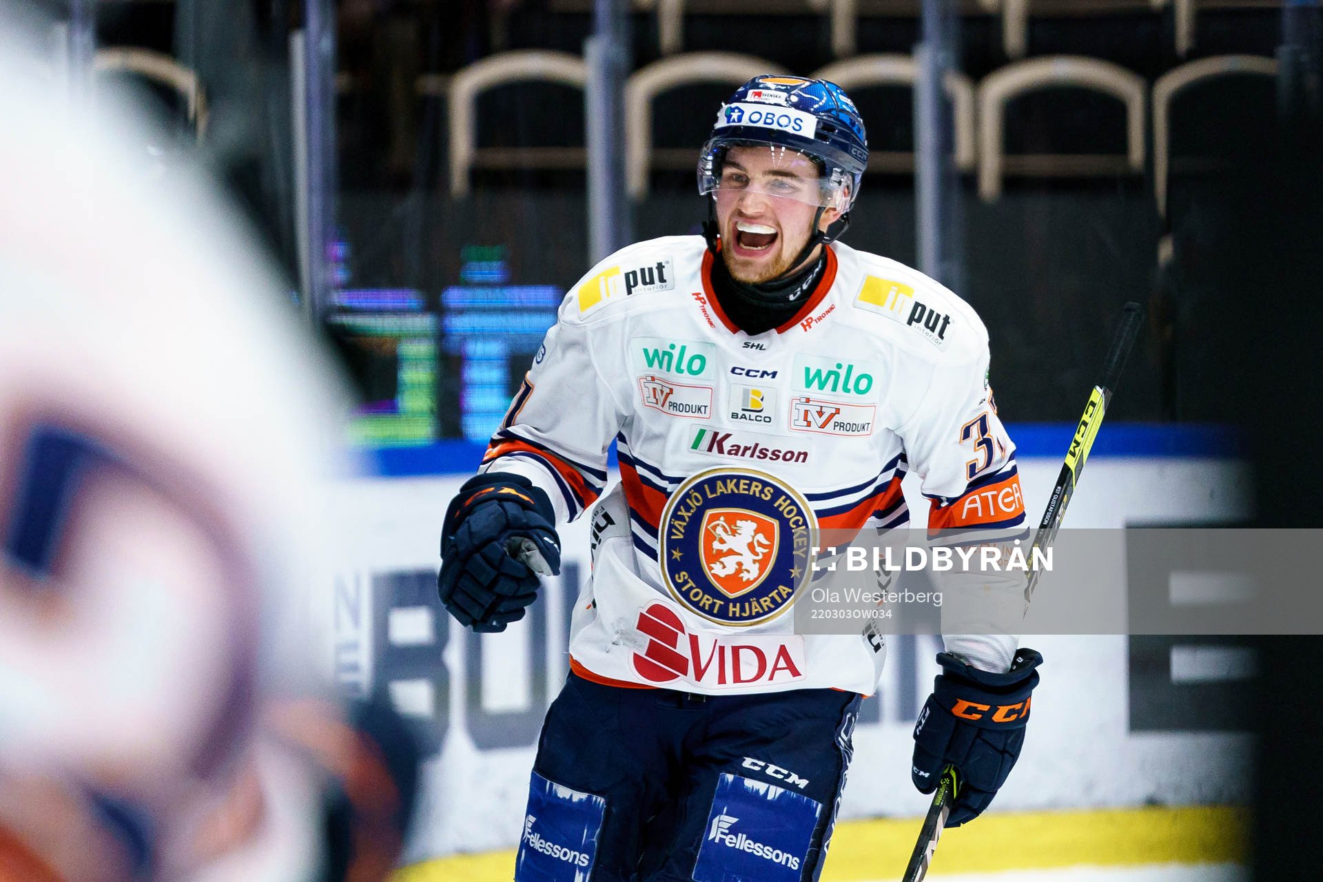 Växjös Glenn Gustafsson jublar