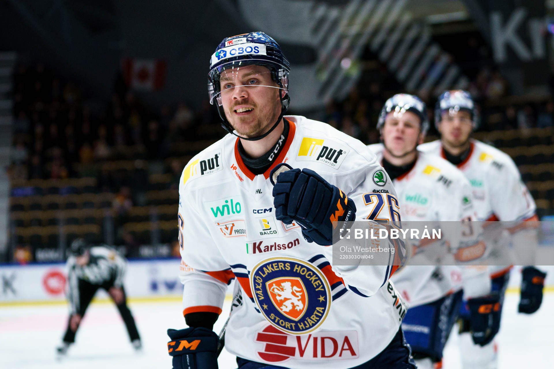 Växjös Joel Kellman jublar