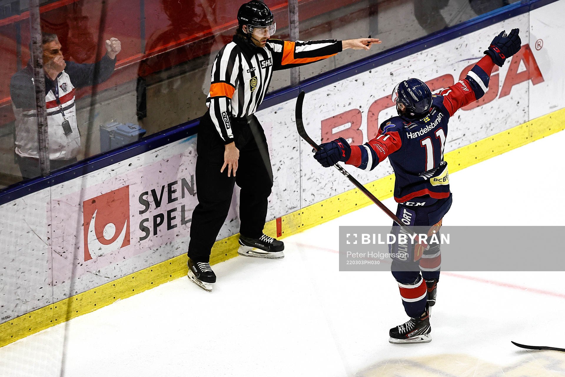 Linköpings Henrik Törnqvist jublar