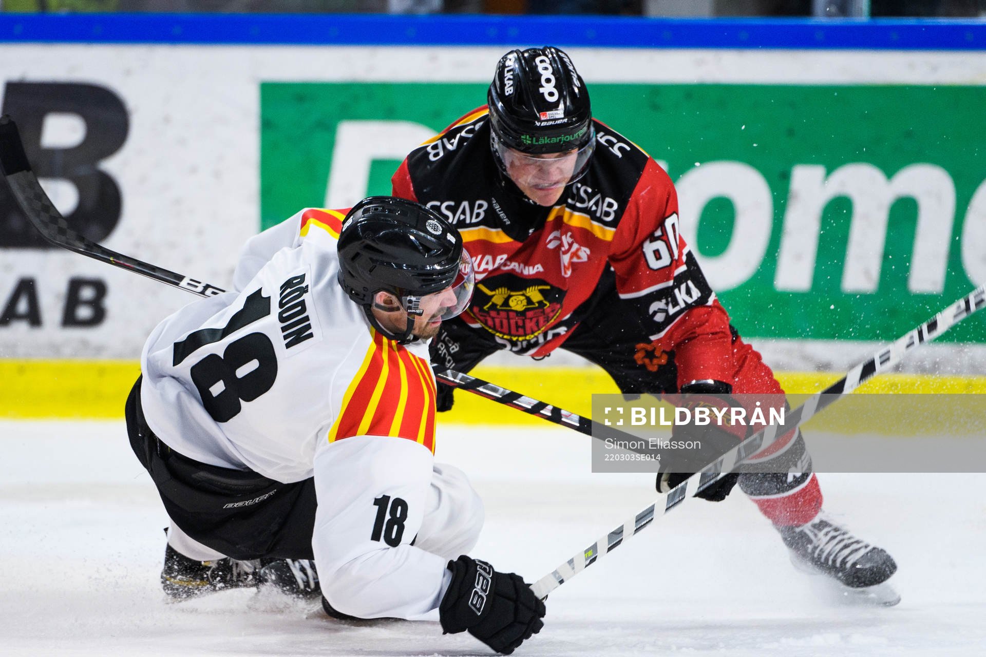 Brynäs Anton Rödin och Luleås Julius Honka