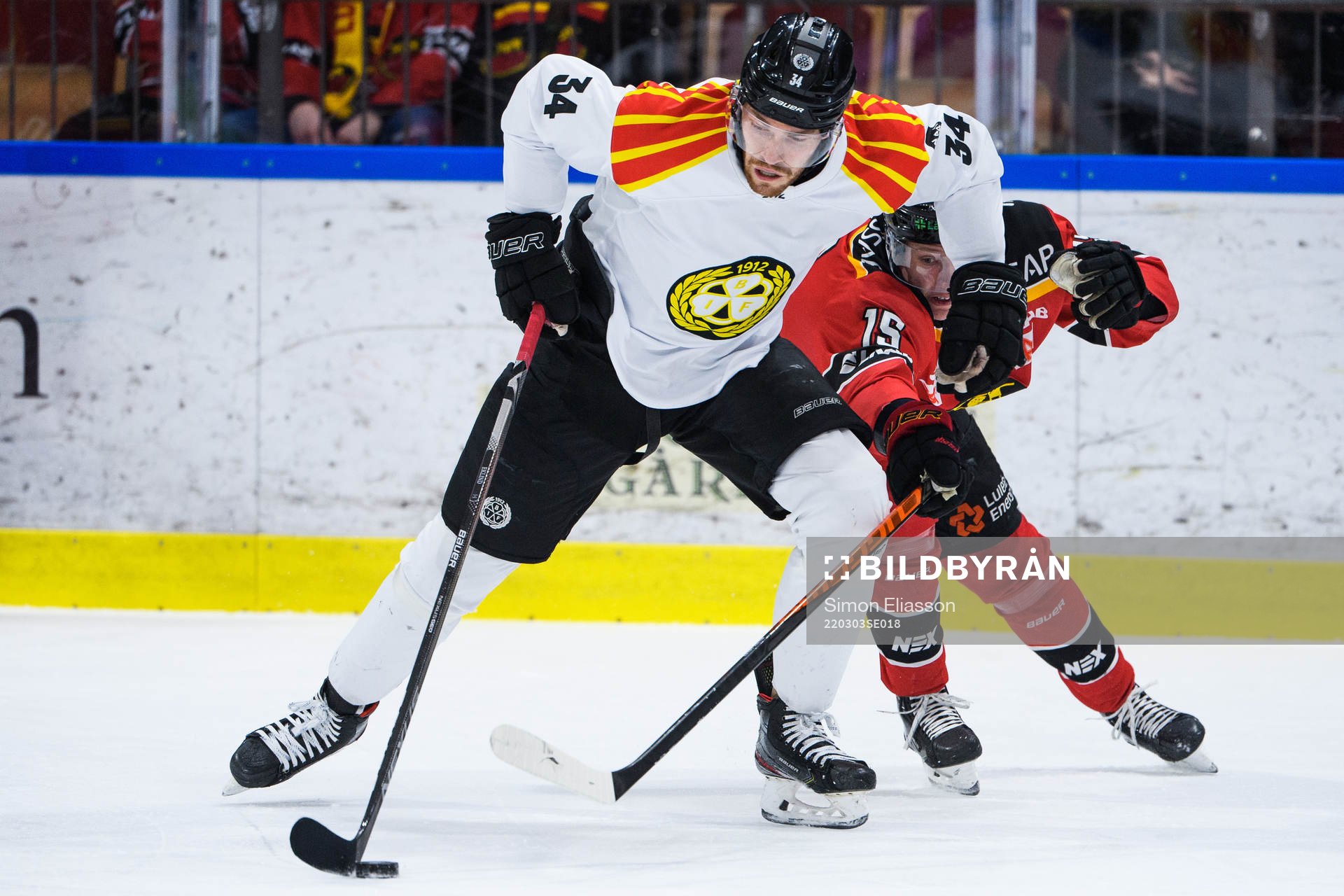 Brynäs Oscar Eklind och Luleås Carl Mattsson