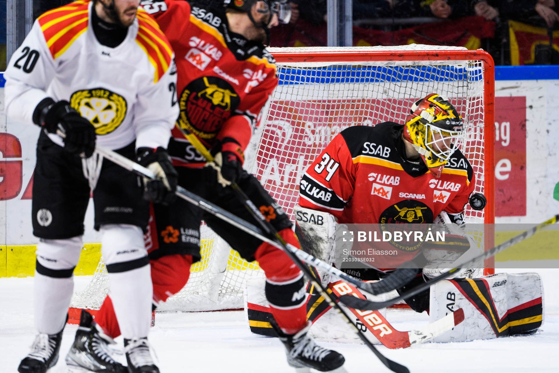 Luleås målvakt Joel Lassinantti