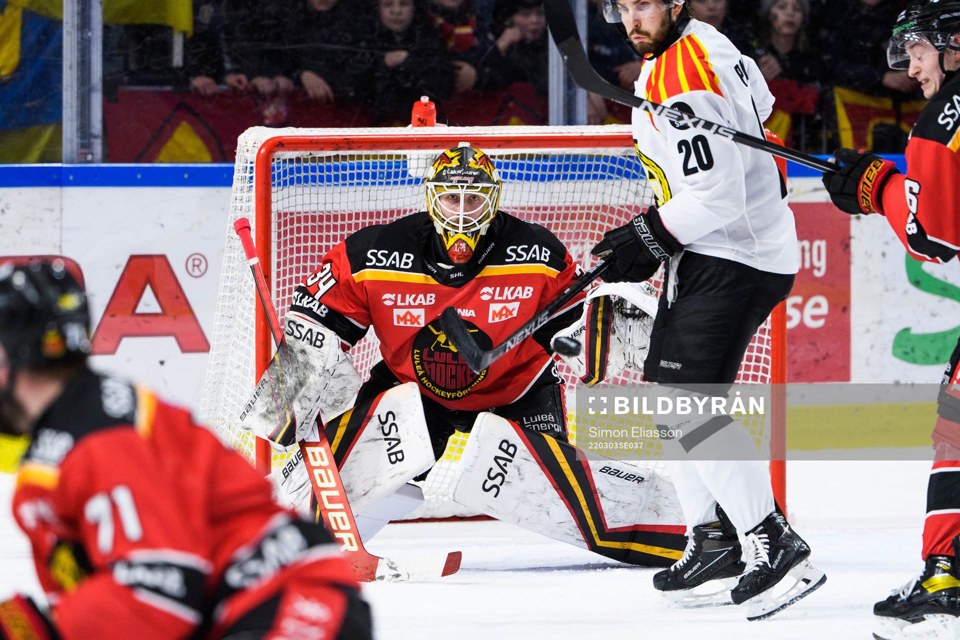 Luleås målvakt Joel Lassinantti