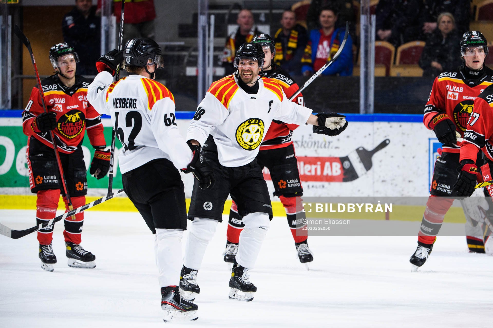 Brynäs Anton Rödin jublar