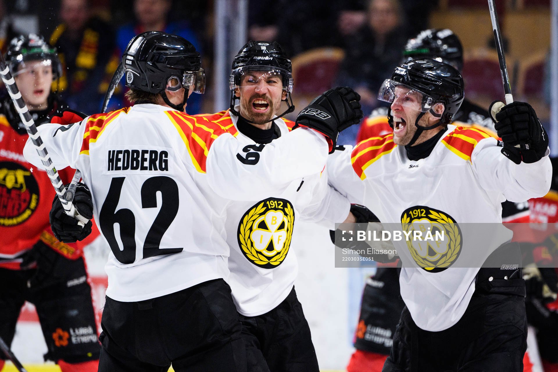 Brynäs Anton Rödin jublar