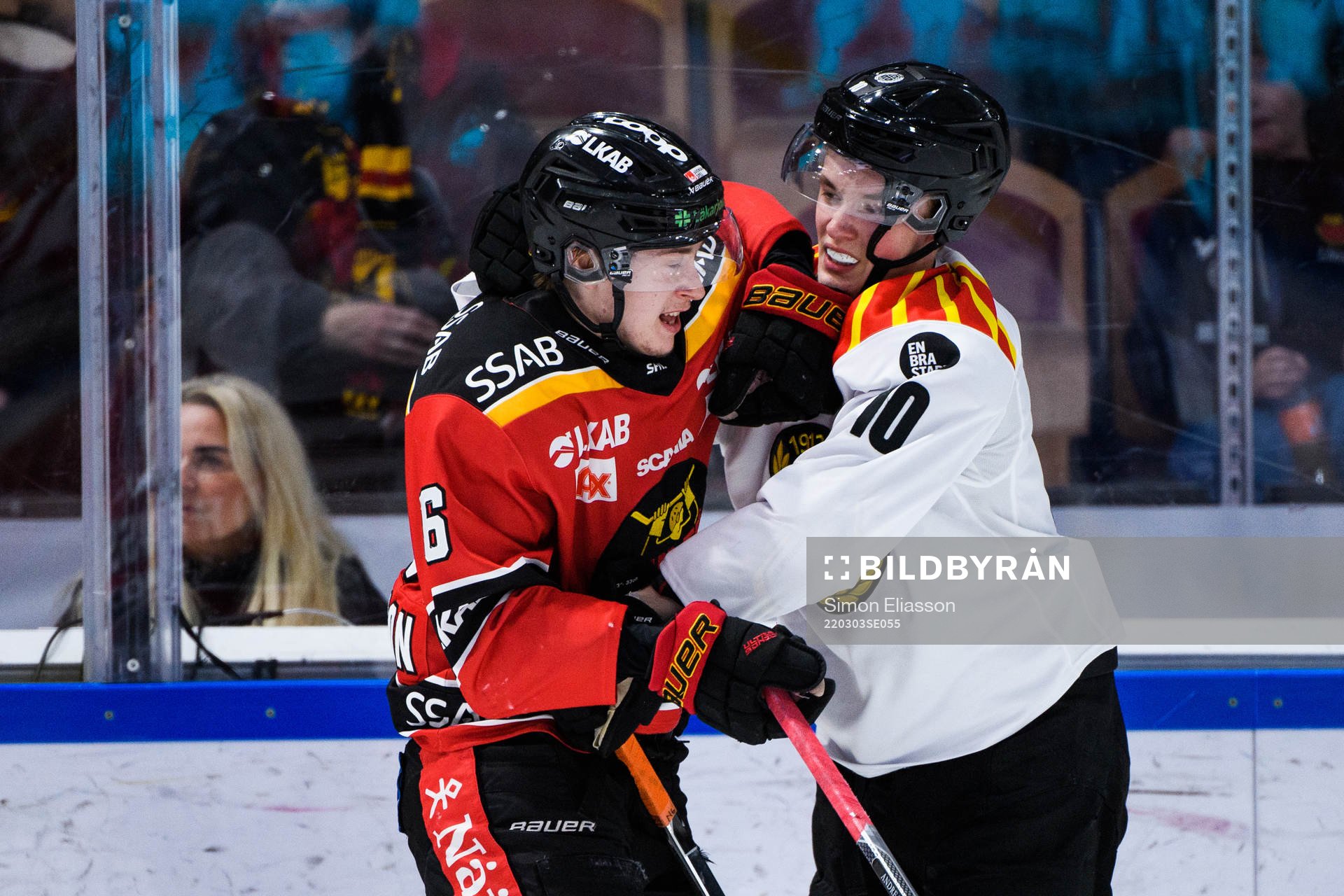 Luleås Pontus Andreasson och Brynäs Noel Gunler