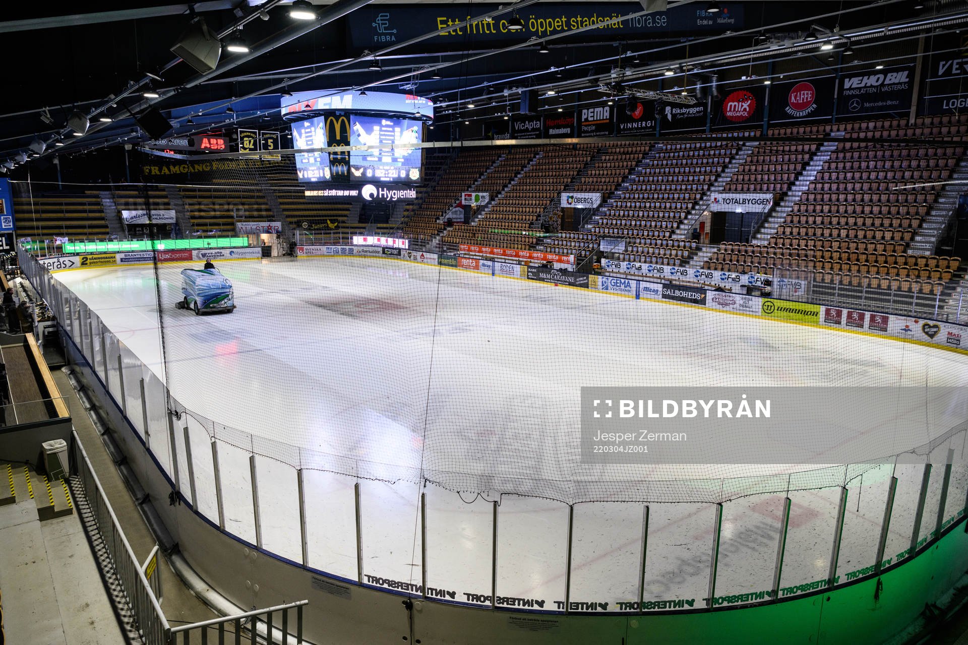 Vy av ABB Arena