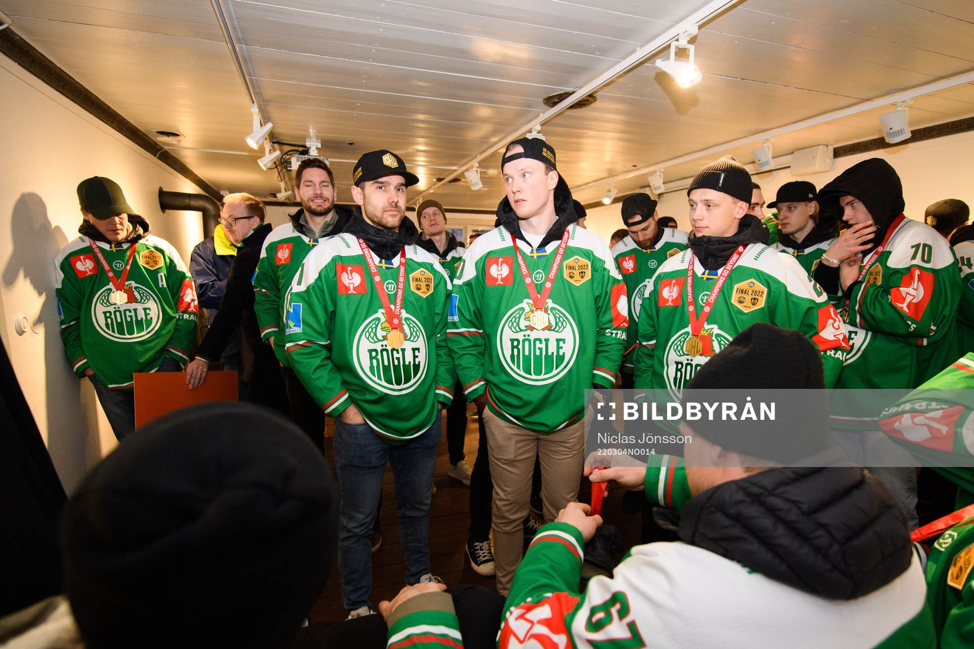Rögles Ludvig Larsson, Oskar Stål Lyrenäs och Samuel