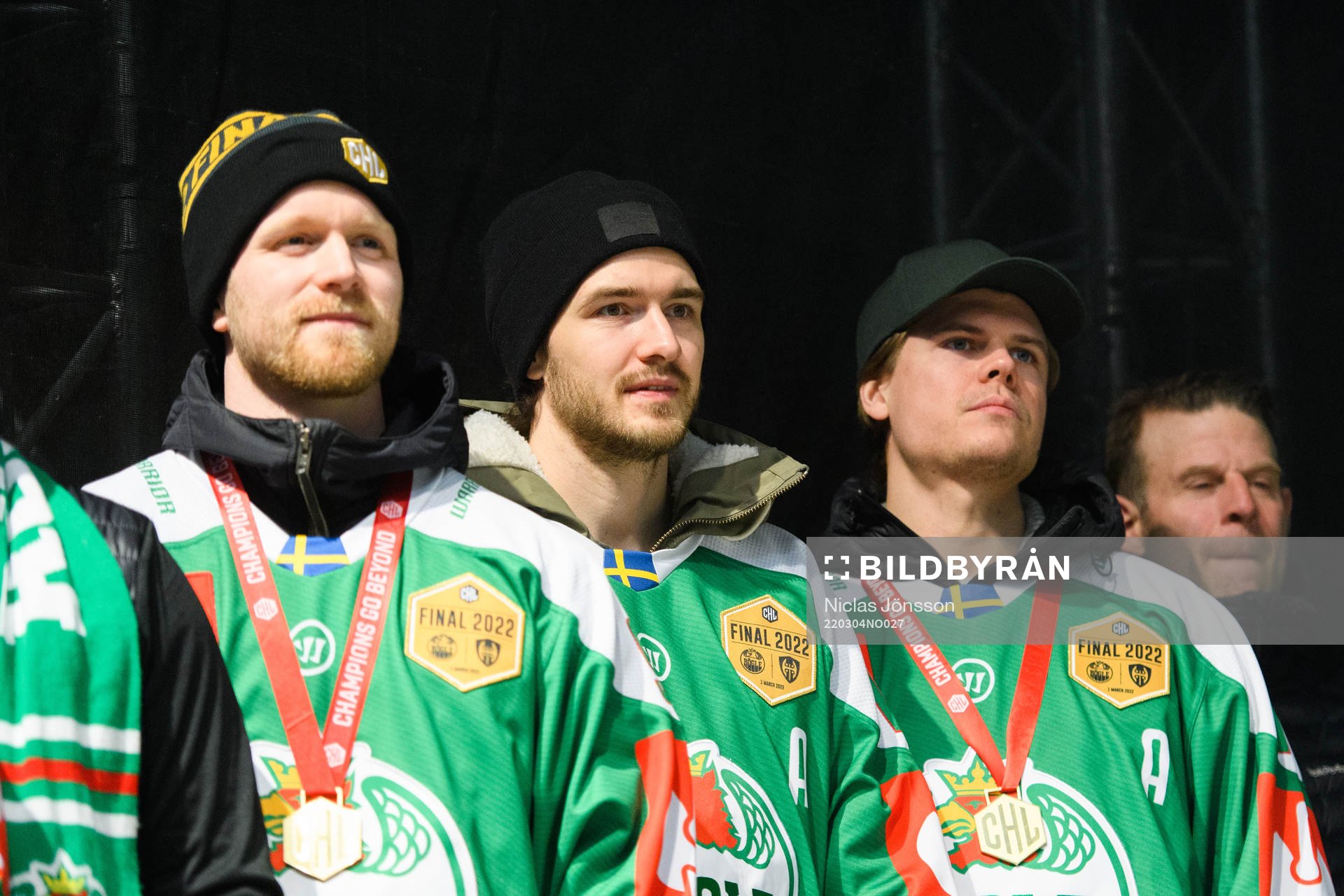 Rögles Ted Brithén, Dennis Everberg och Erlend Lesund